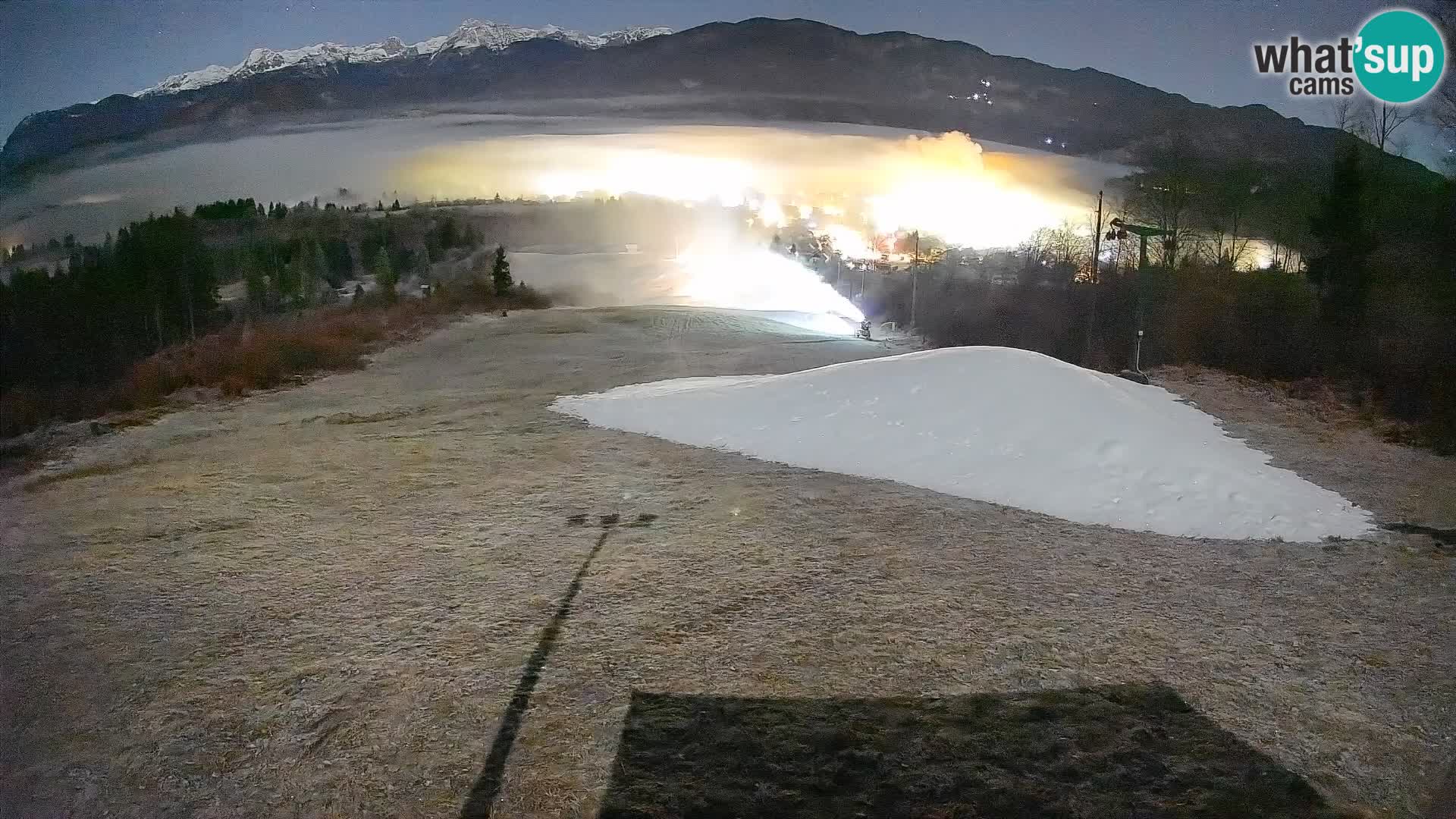 Kamera uživo Bohinjska Bistrica – Pogled u stvarnom vremenu sa skijališta Kozji Hrbet