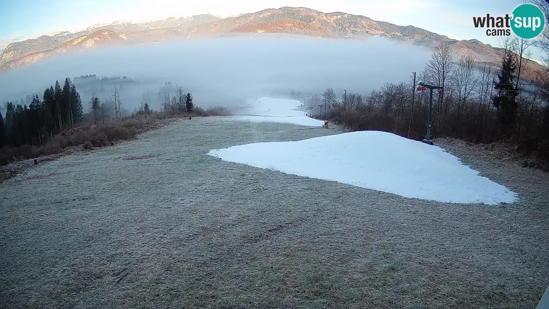 Spletna kamera Bohinjska Bistrica – Pogled v živo s smučišča Kozji Hrbet