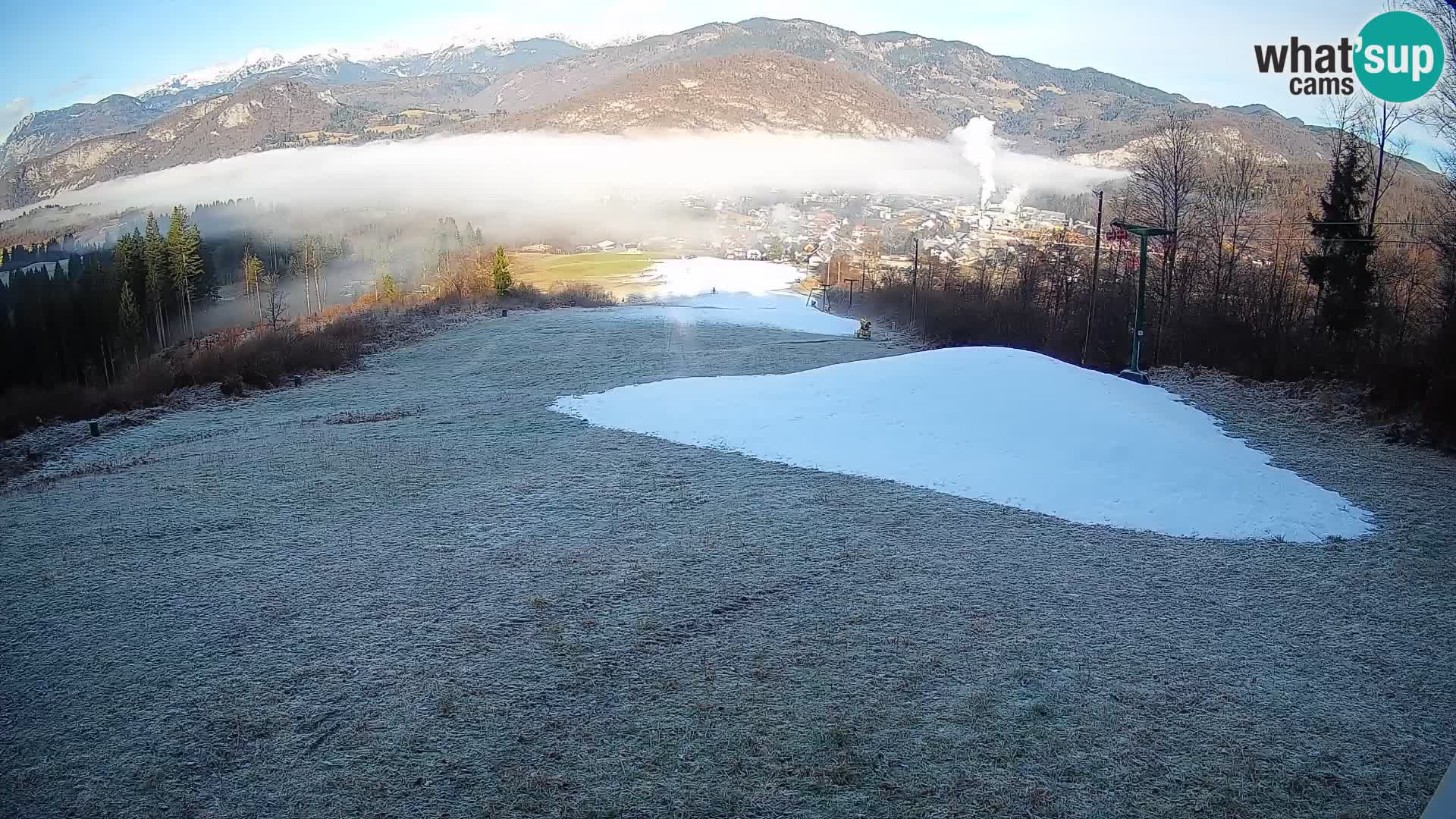 Kamera uživo Bohinjska Bistrica – Pogled u stvarnom vremenu sa skijališta Kozji Hrbet