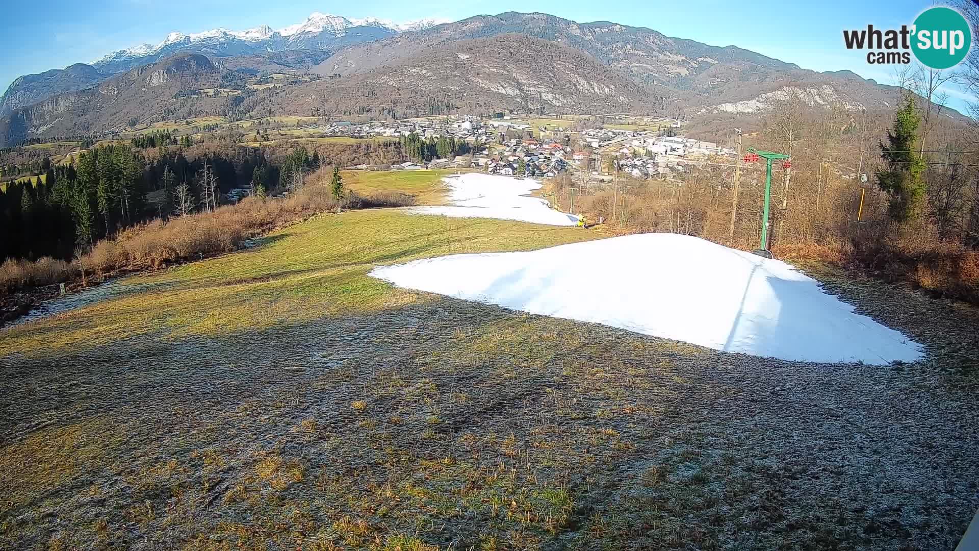 Kamera uživo Bohinjska Bistrica – Pogled u stvarnom vremenu sa skijališta Kozji Hrbet
