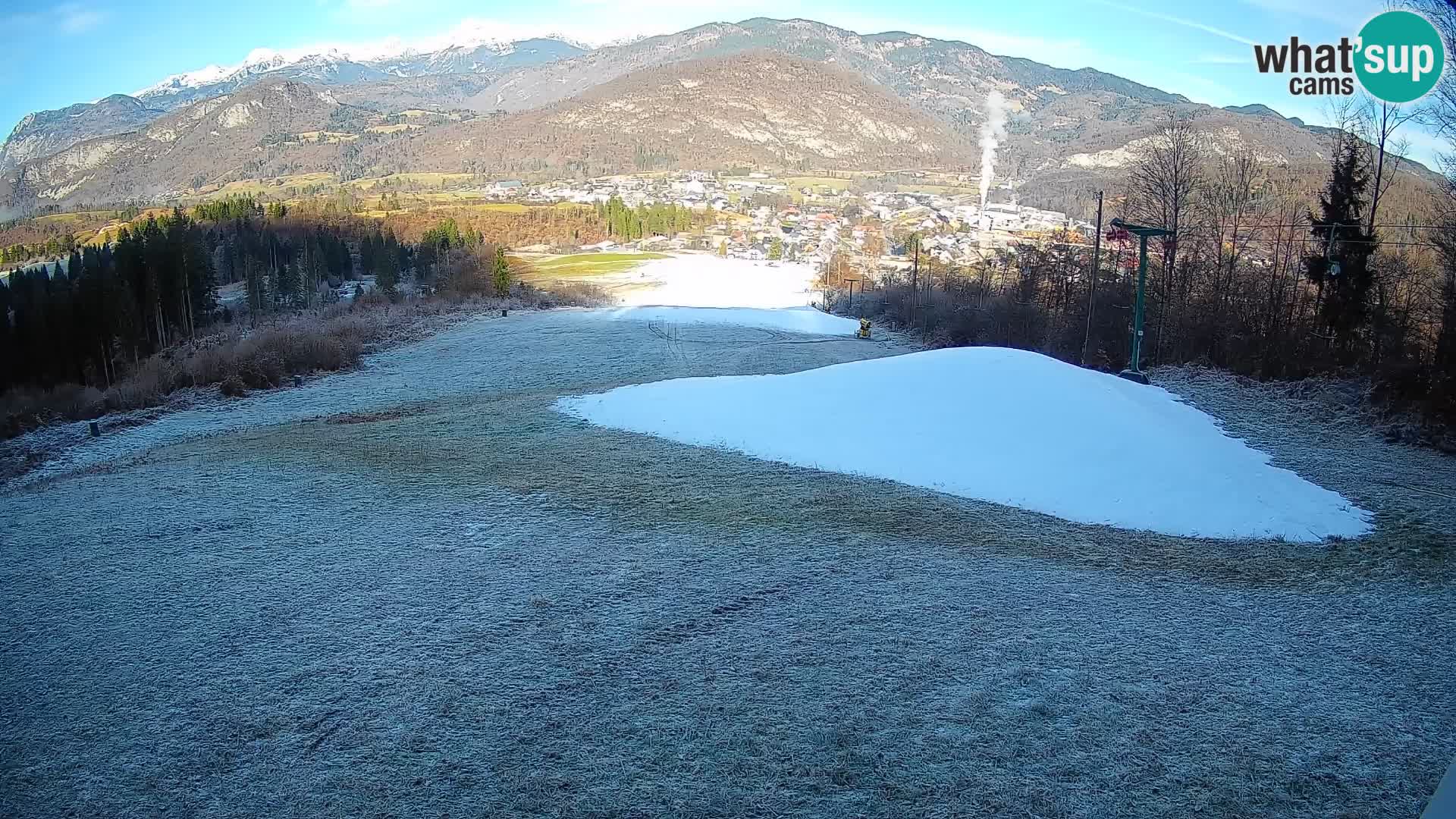 Kamera uživo Bohinjska Bistrica – Pogled u stvarnom vremenu sa skijališta Kozji Hrbet