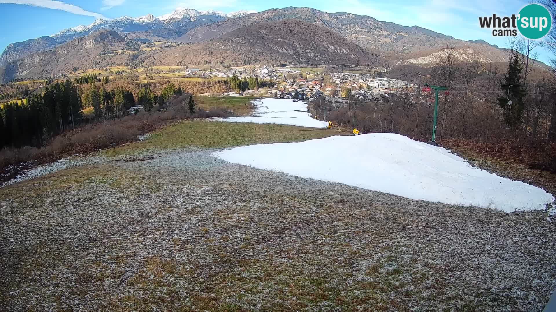 Kamera uživo Bohinjska Bistrica – Pogled u stvarnom vremenu sa skijališta Kozji Hrbet