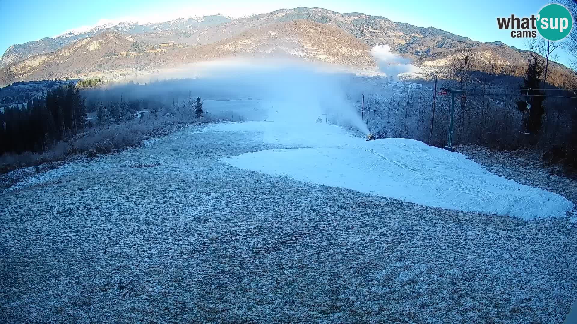 Kamera uživo Bohinjska Bistrica – Pogled u stvarnom vremenu sa skijališta Kozji Hrbet