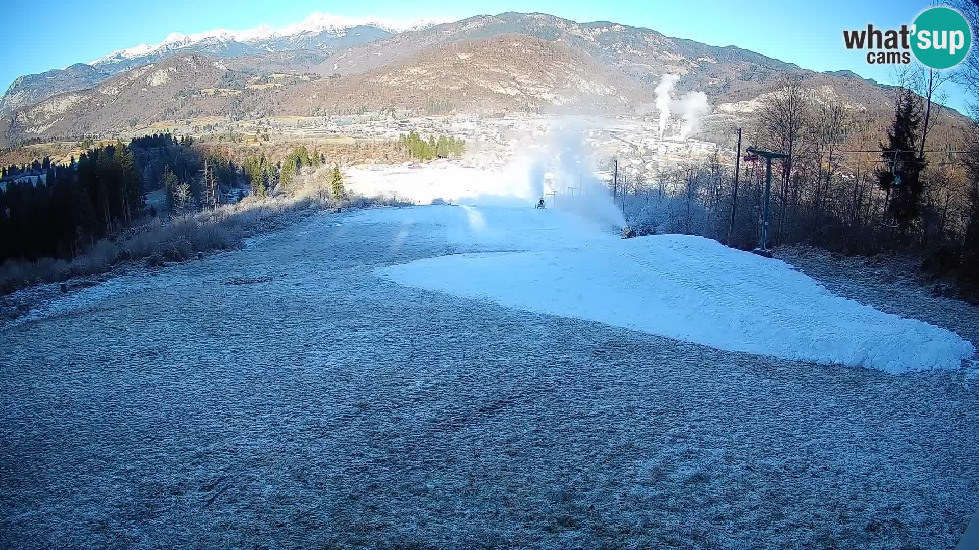 Kamera uživo Bohinjska Bistrica – Pogled u stvarnom vremenu sa skijališta Kozji Hrbet