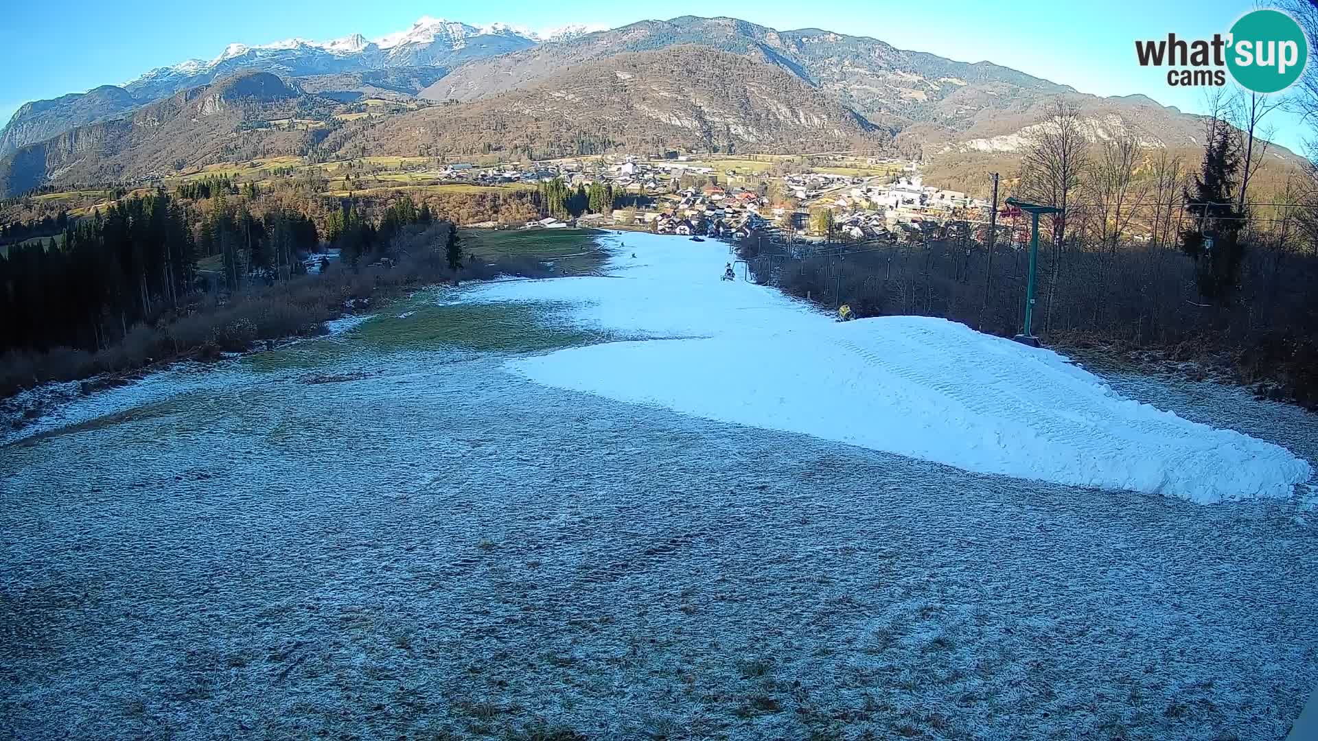 Kamera uživo Bohinjska Bistrica – Pogled u stvarnom vremenu sa skijališta Kozji Hrbet