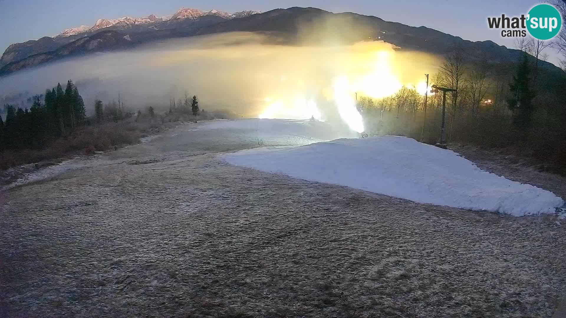 Kamera uživo Bohinjska Bistrica – Pogled u stvarnom vremenu sa skijališta Kozji Hrbet