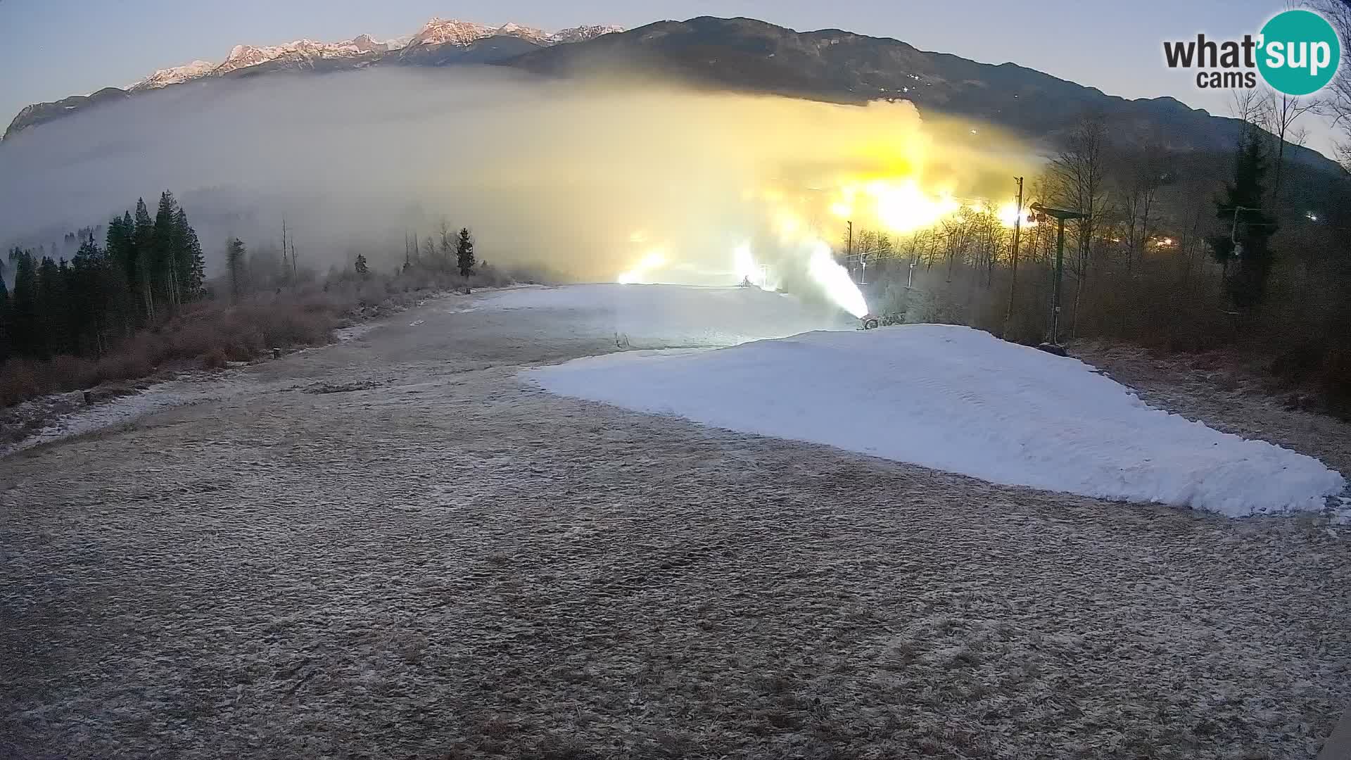 Kamera uživo Bohinjska Bistrica – Pogled u stvarnom vremenu sa skijališta Kozji Hrbet