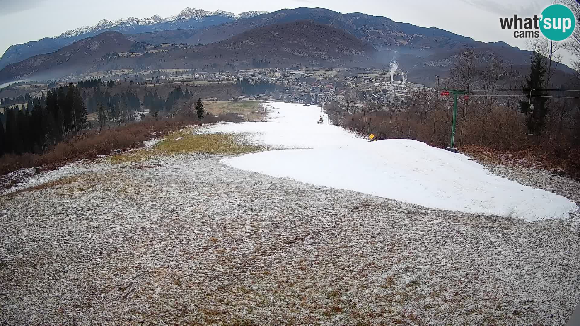 Kamera uživo Bohinjska Bistrica – Pogled u stvarnom vremenu sa skijališta Kozji Hrbet