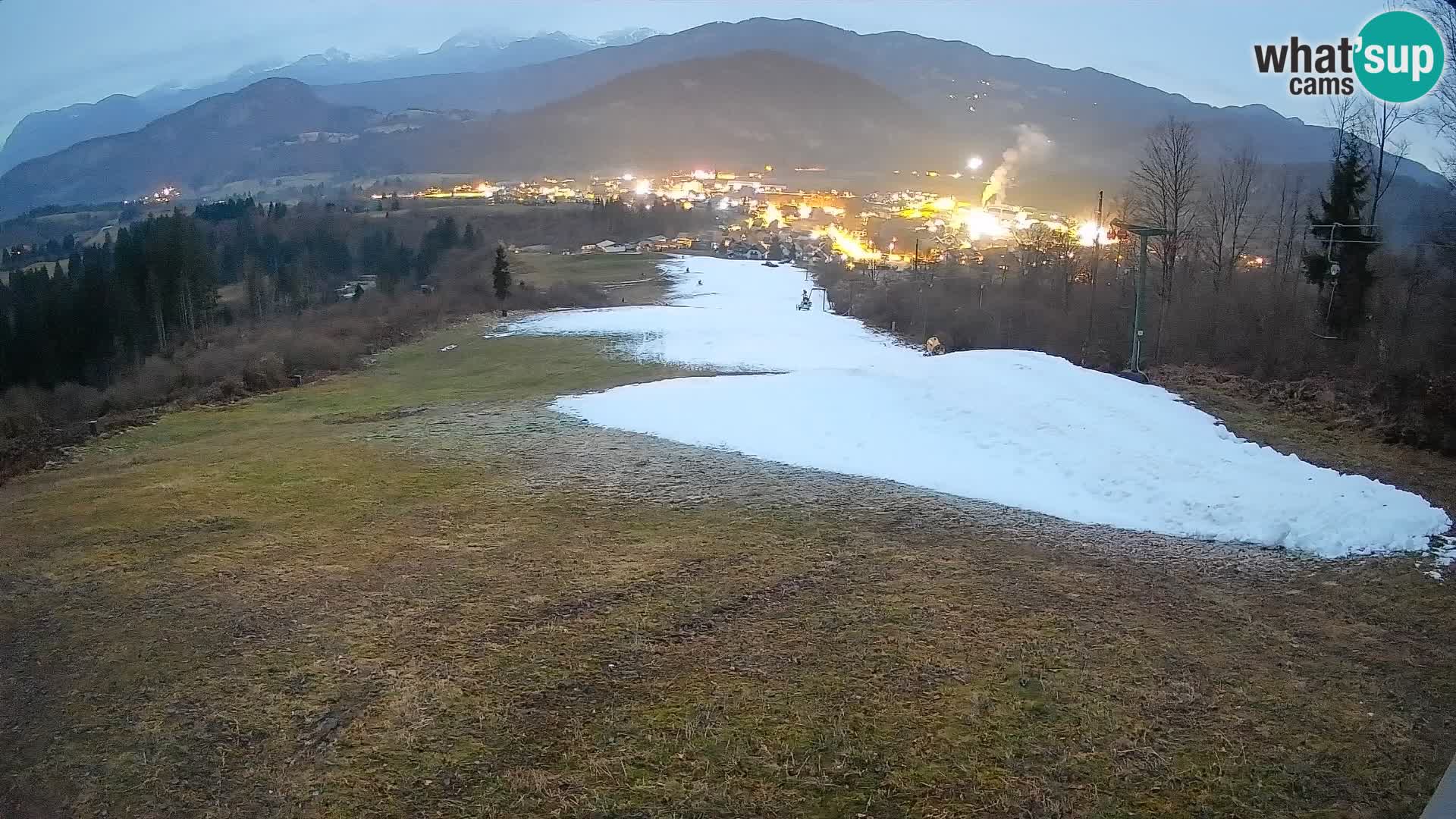 Spletna kamera Bohinjska Bistrica – Pogled v živo s smučišča Kozji Hrbet