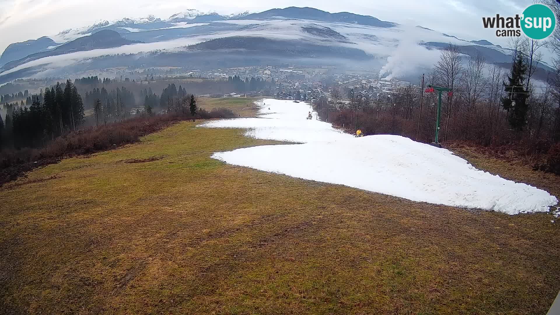 Spletna kamera Bohinjska Bistrica – Pogled v živo s smučišča Kozji Hrbet