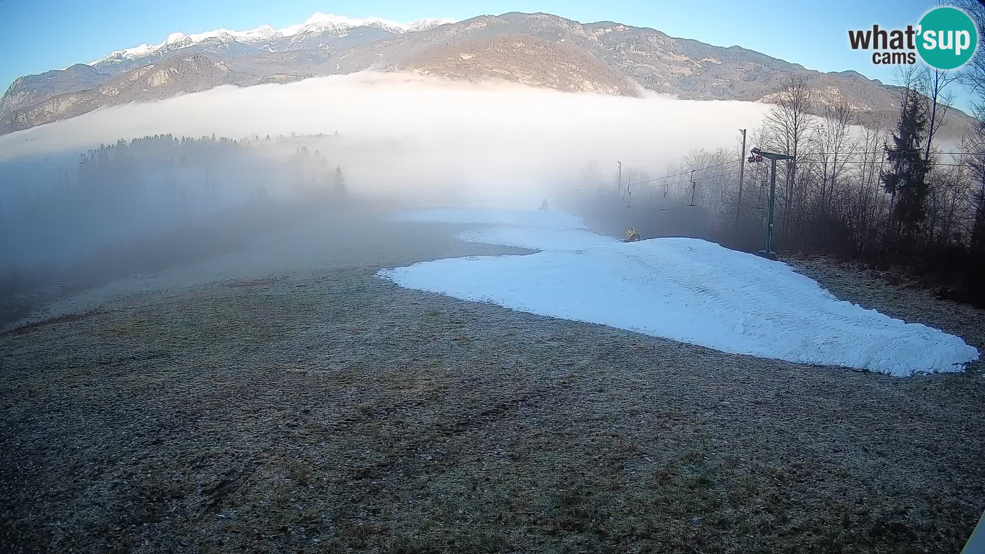 Kamera uživo Bohinjska Bistrica – Pogled u stvarnom vremenu sa skijališta Kozji Hrbet