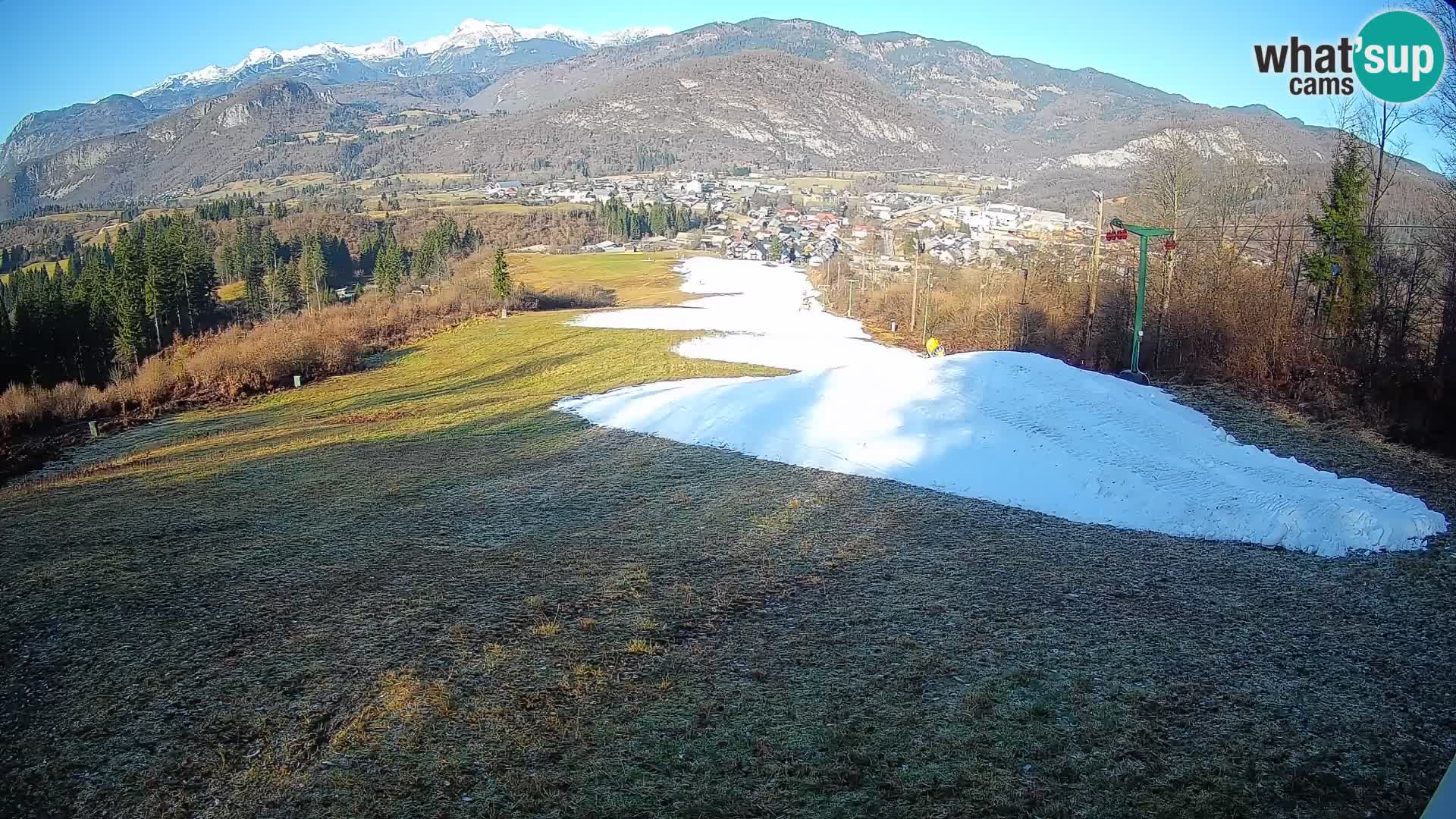 Kamera uživo Bohinjska Bistrica – Pogled u stvarnom vremenu sa skijališta Kozji Hrbet