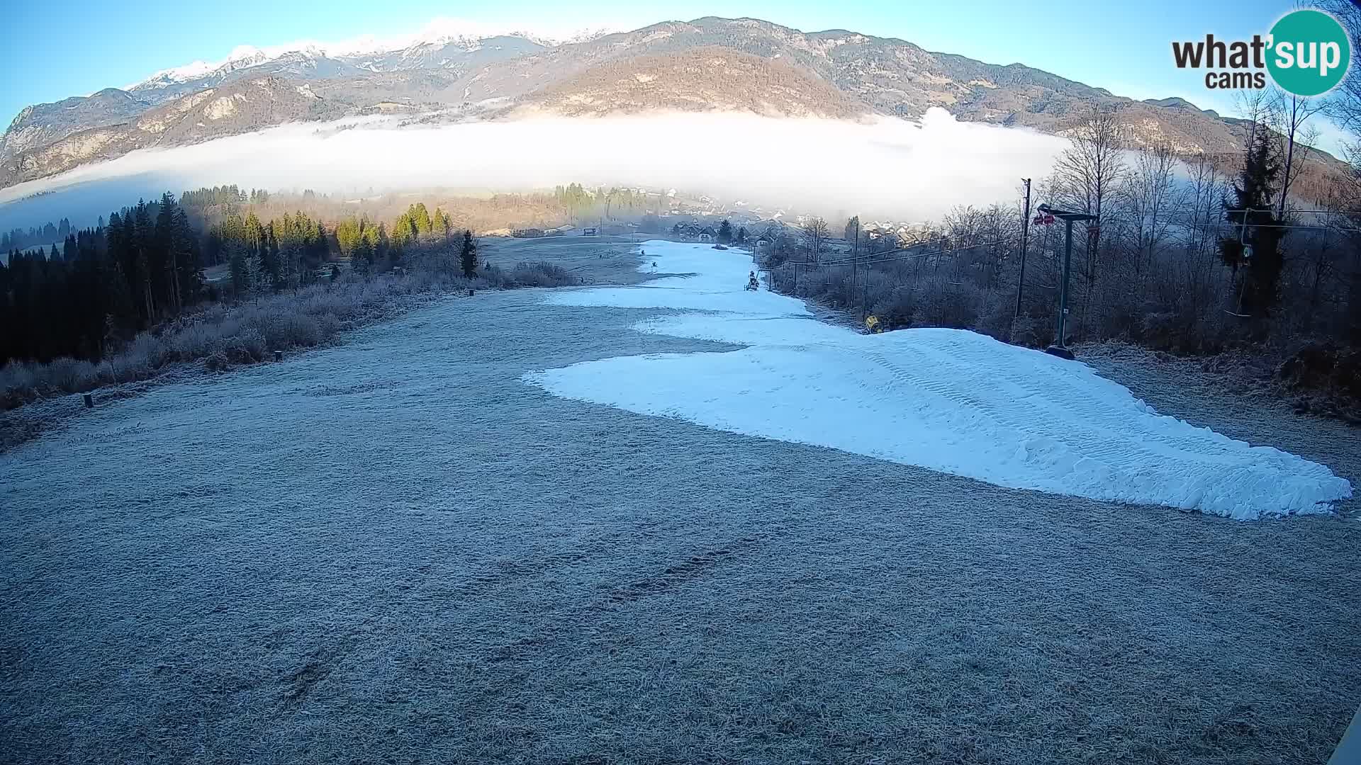 Kamera uživo Bohinjska Bistrica – Pogled u stvarnom vremenu sa skijališta Kozji Hrbet