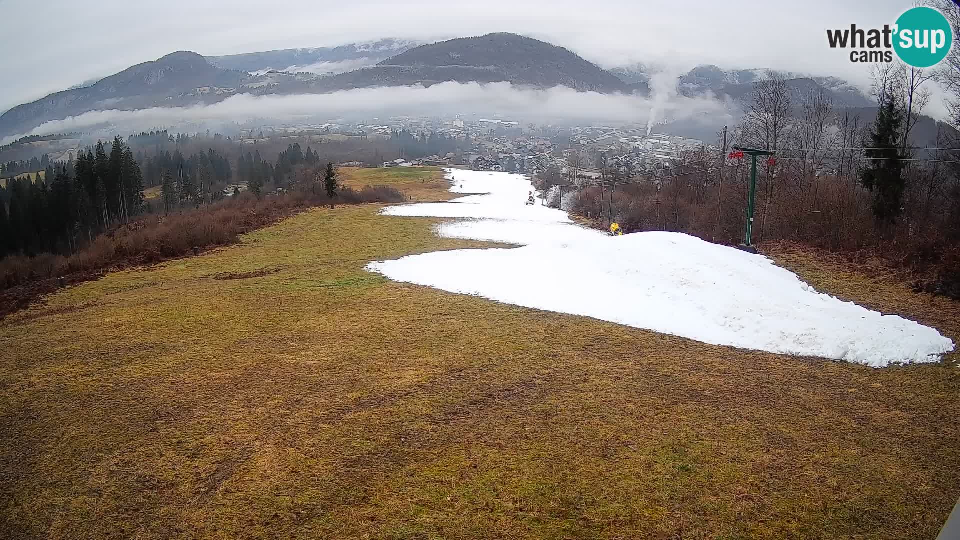 Kamera uživo Bohinjska Bistrica – Pogled u stvarnom vremenu sa skijališta Kozji Hrbet