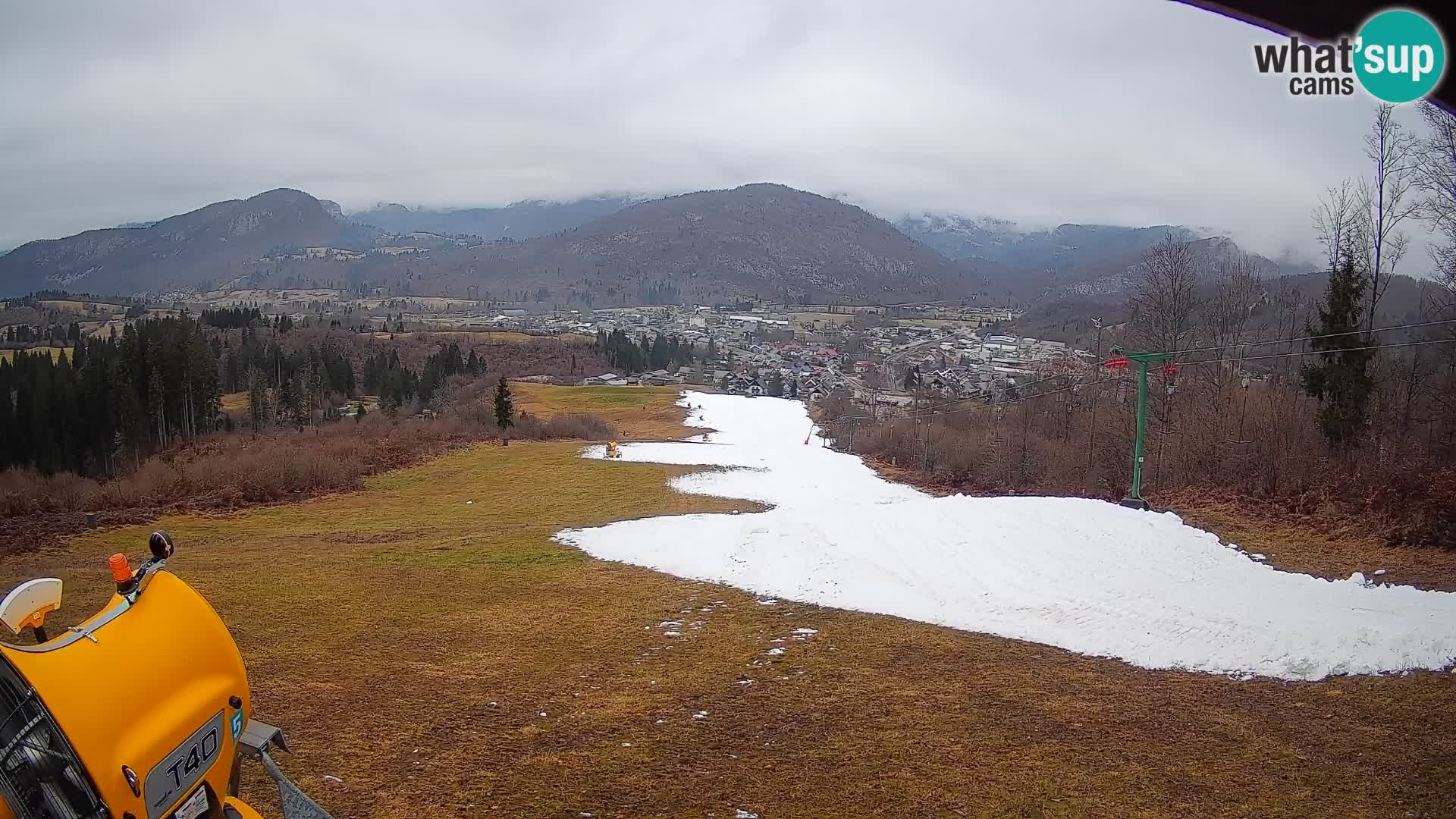 Kamera uživo Bohinjska Bistrica – Pogled u stvarnom vremenu sa skijališta Kozji Hrbet
