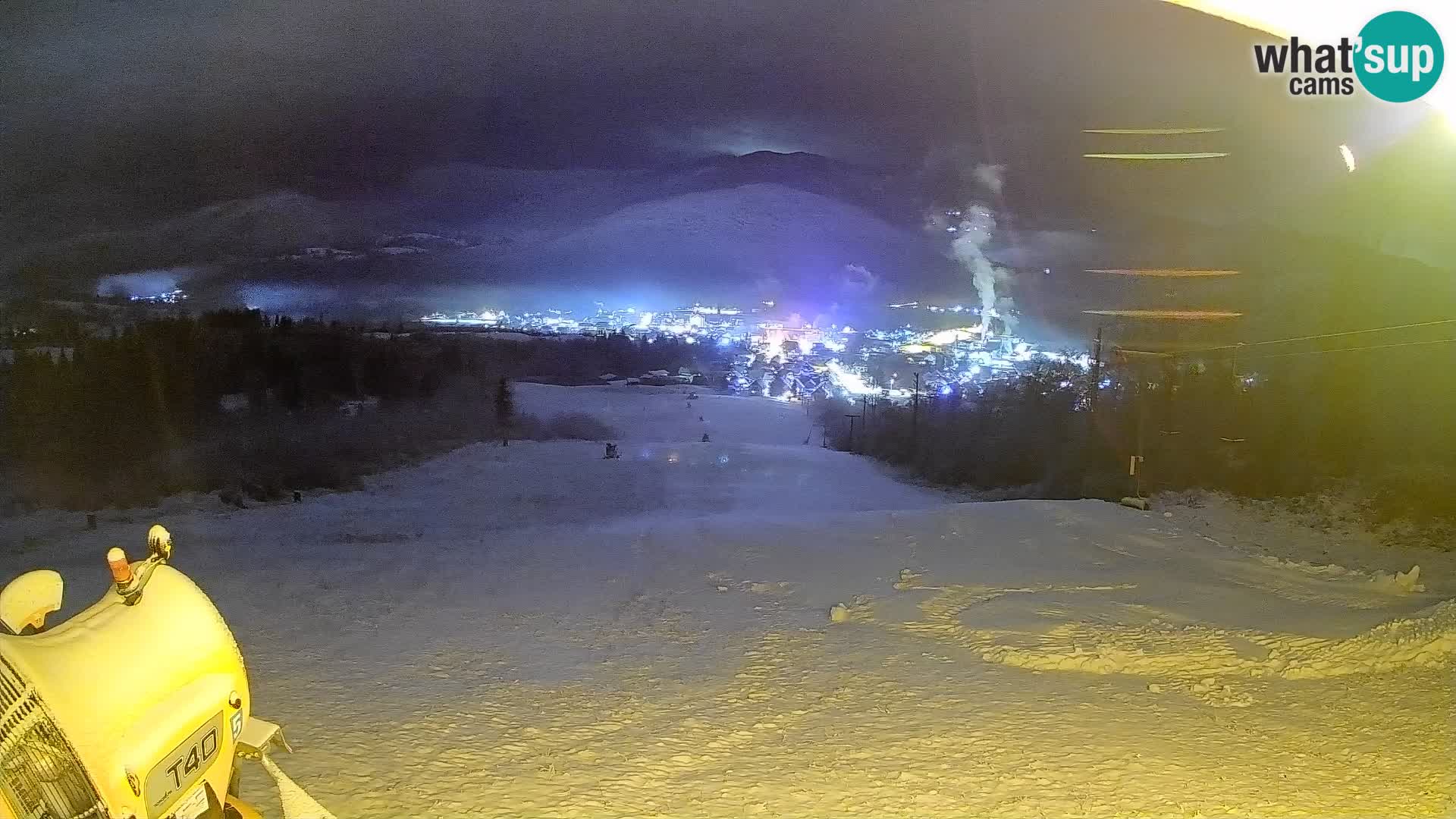 Kamera uživo Bohinjska Bistrica – Pogled u stvarnom vremenu sa skijališta Kozji Hrbet