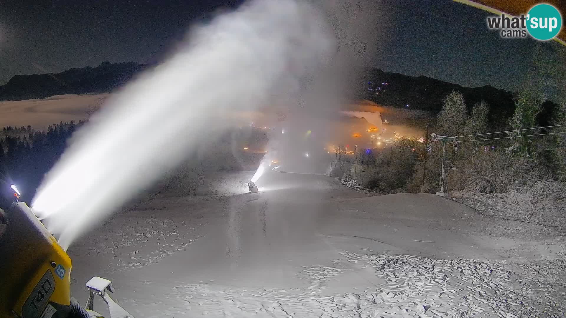 Kamera uživo Bohinjska Bistrica – Pogled u stvarnom vremenu sa skijališta Kozji Hrbet