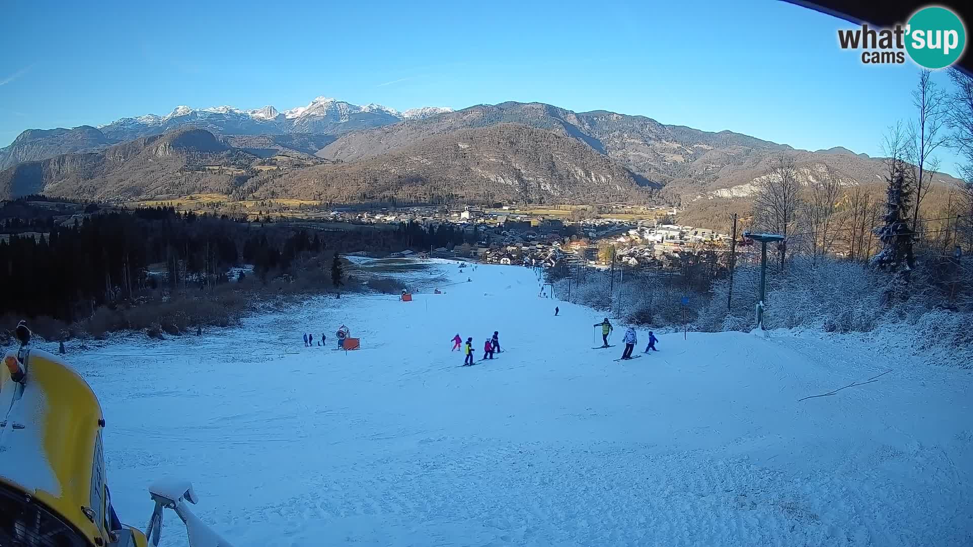 Kamera uživo Bohinjska Bistrica – Pogled u stvarnom vremenu sa skijališta Kozji Hrbet