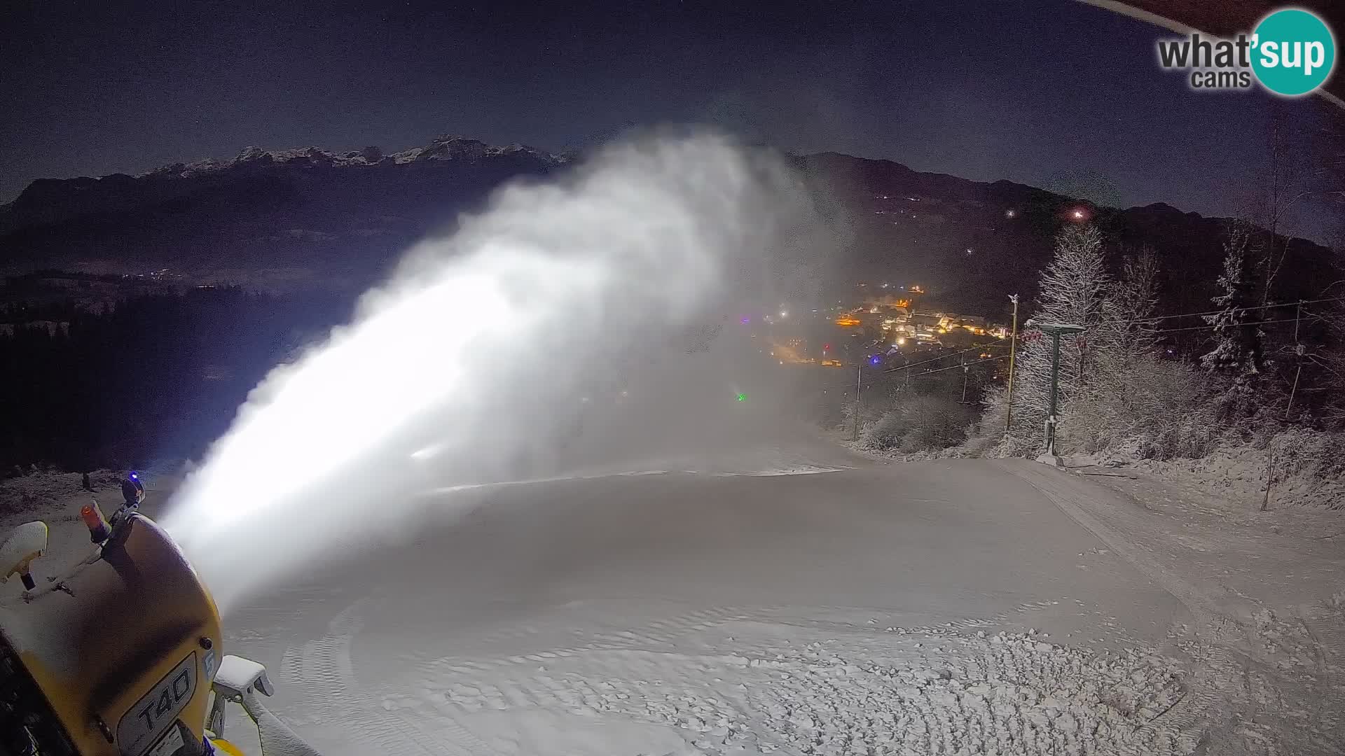 Spletna kamera Bohinjska Bistrica – Pogled v živo s smučišča Kozji Hrbet