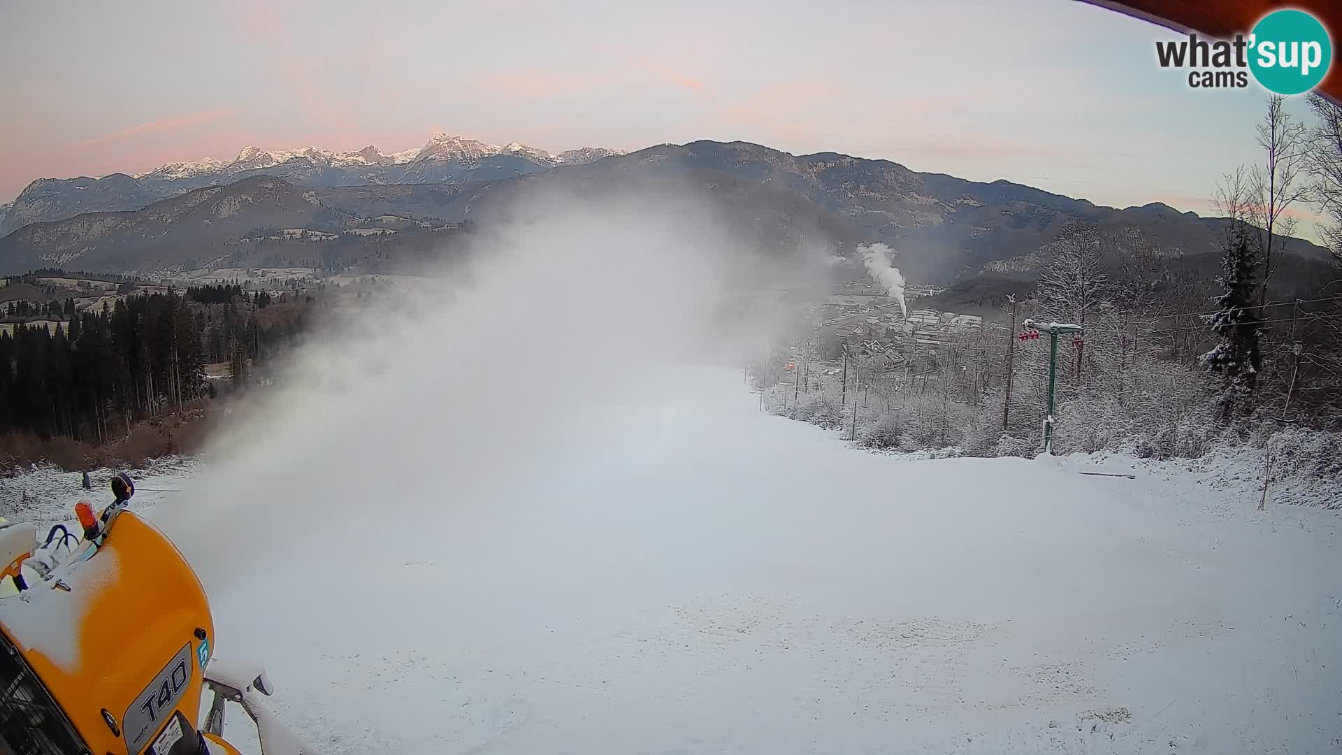 Webcam Bohinjska Bistrica – Live View from Kozji Hrbet Ski Station