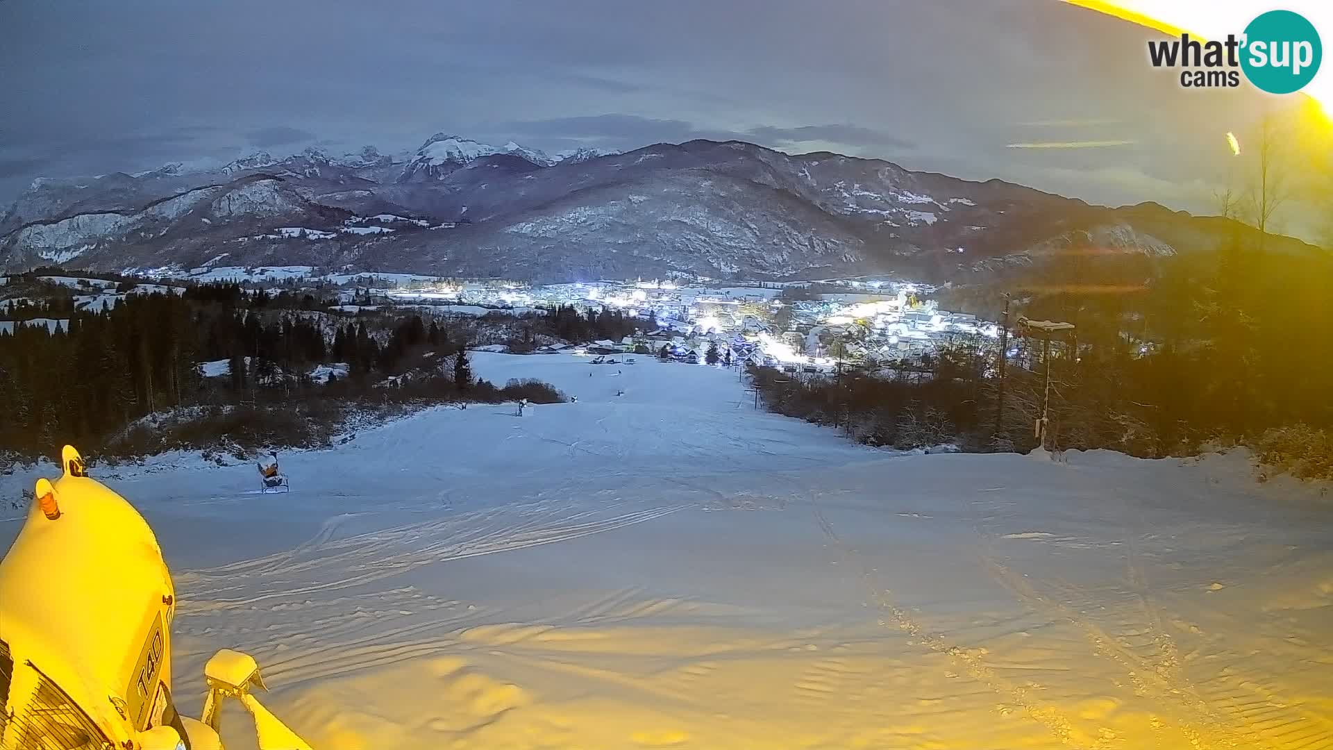 Kamera uživo Bohinjska Bistrica – Pogled u stvarnom vremenu sa skijališta Kozji Hrbet