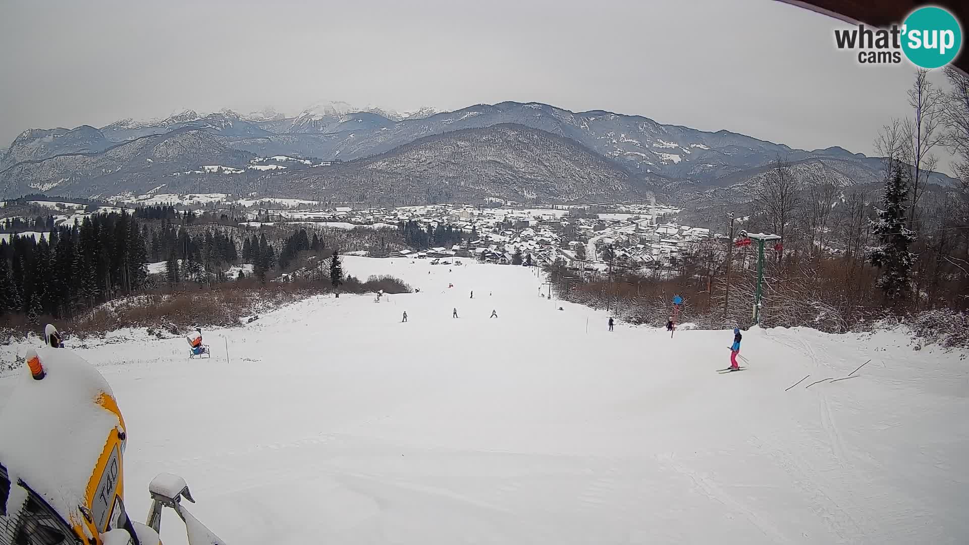 Kamera uživo Bohinjska Bistrica – Pogled u stvarnom vremenu sa skijališta Kozji Hrbet
