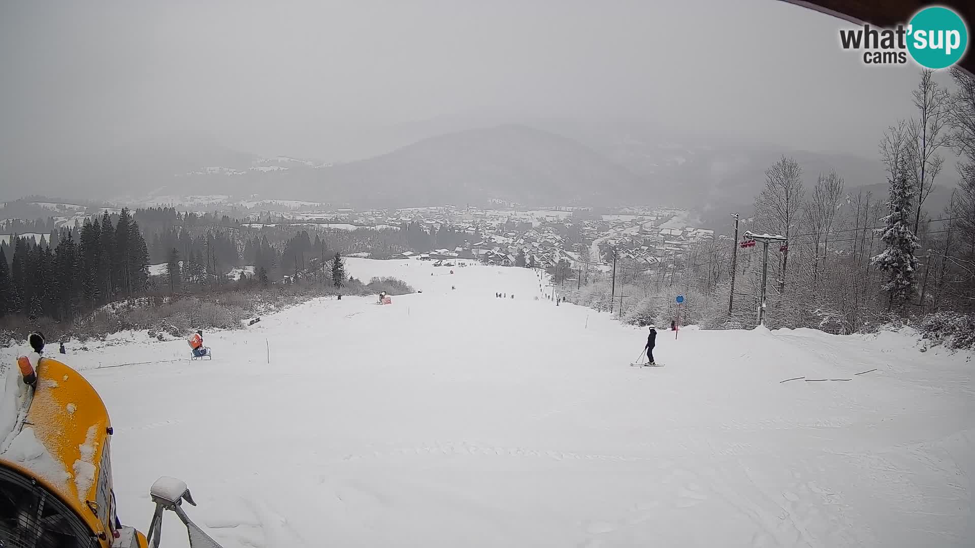 Spletna kamera Bohinjska Bistrica – Pogled v živo s smučišča Kozji Hrbet