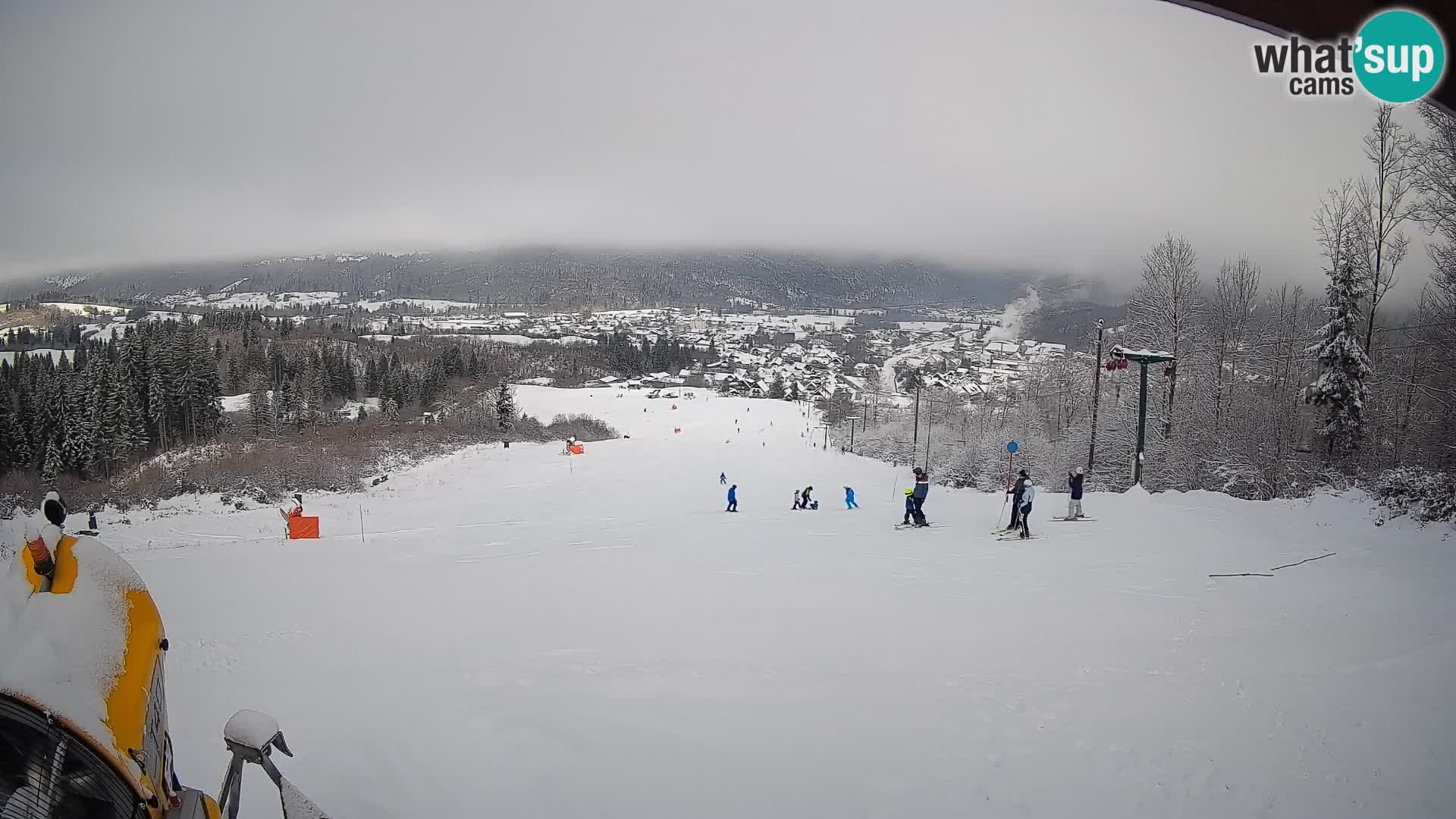 Spletna kamera Bohinjska Bistrica – Pogled v živo s smučišča Kozji Hrbet