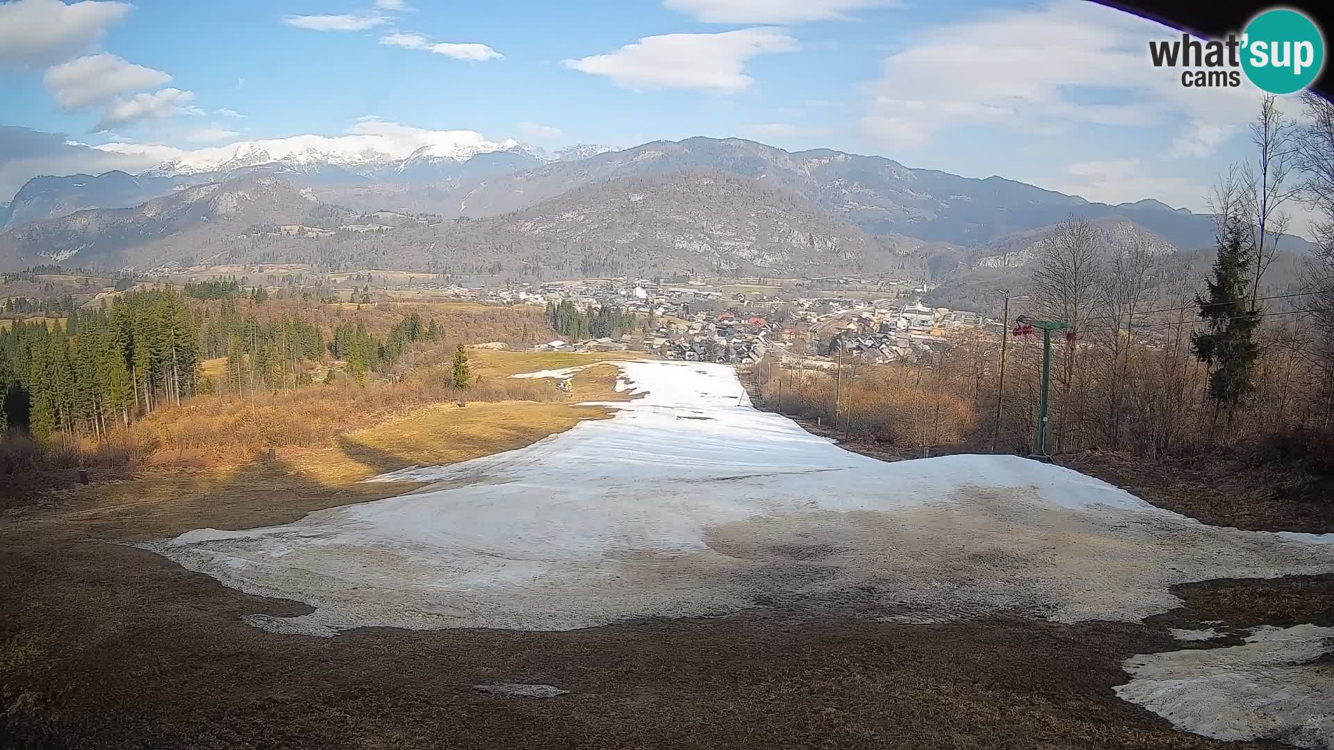 Kamera uživo Bohinjska Bistrica – Pogled u stvarnom vremenu sa skijališta Kozji Hrbet