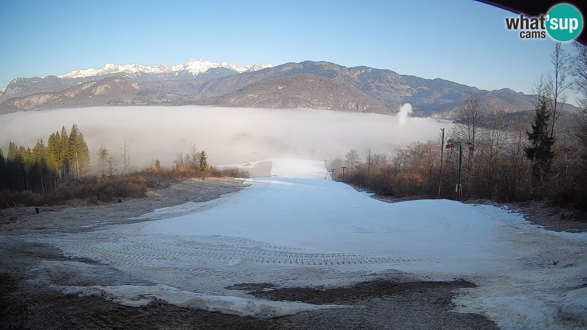 Spletna kamera Bohinjska Bistrica – Pogled v živo s smučišča Kozji Hrbet