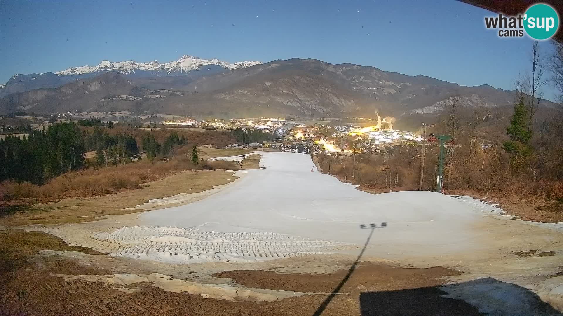 Spletna kamera Bohinjska Bistrica – Pogled v živo s smučišča Kozji Hrbet