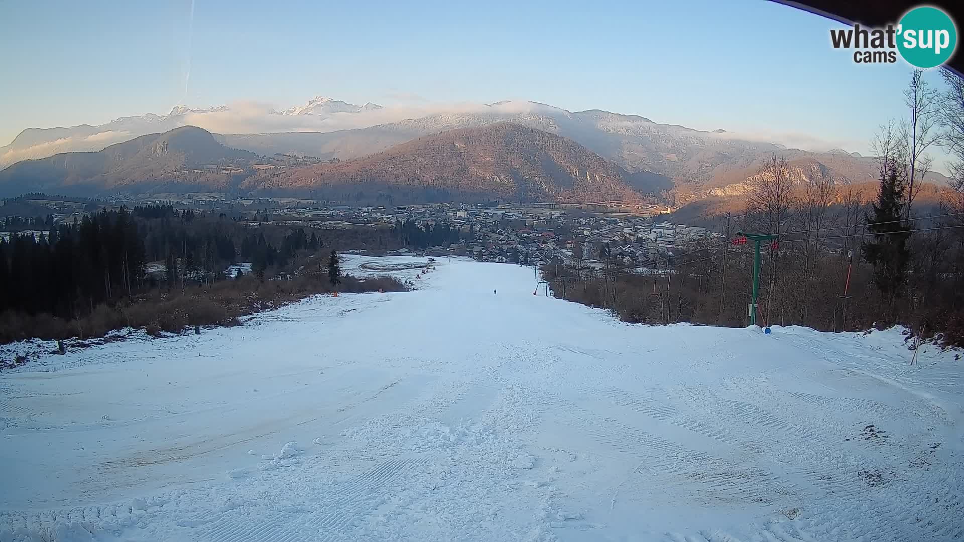 Kamera uživo Bohinjska Bistrica – Pogled u stvarnom vremenu sa skijališta Kozji Hrbet