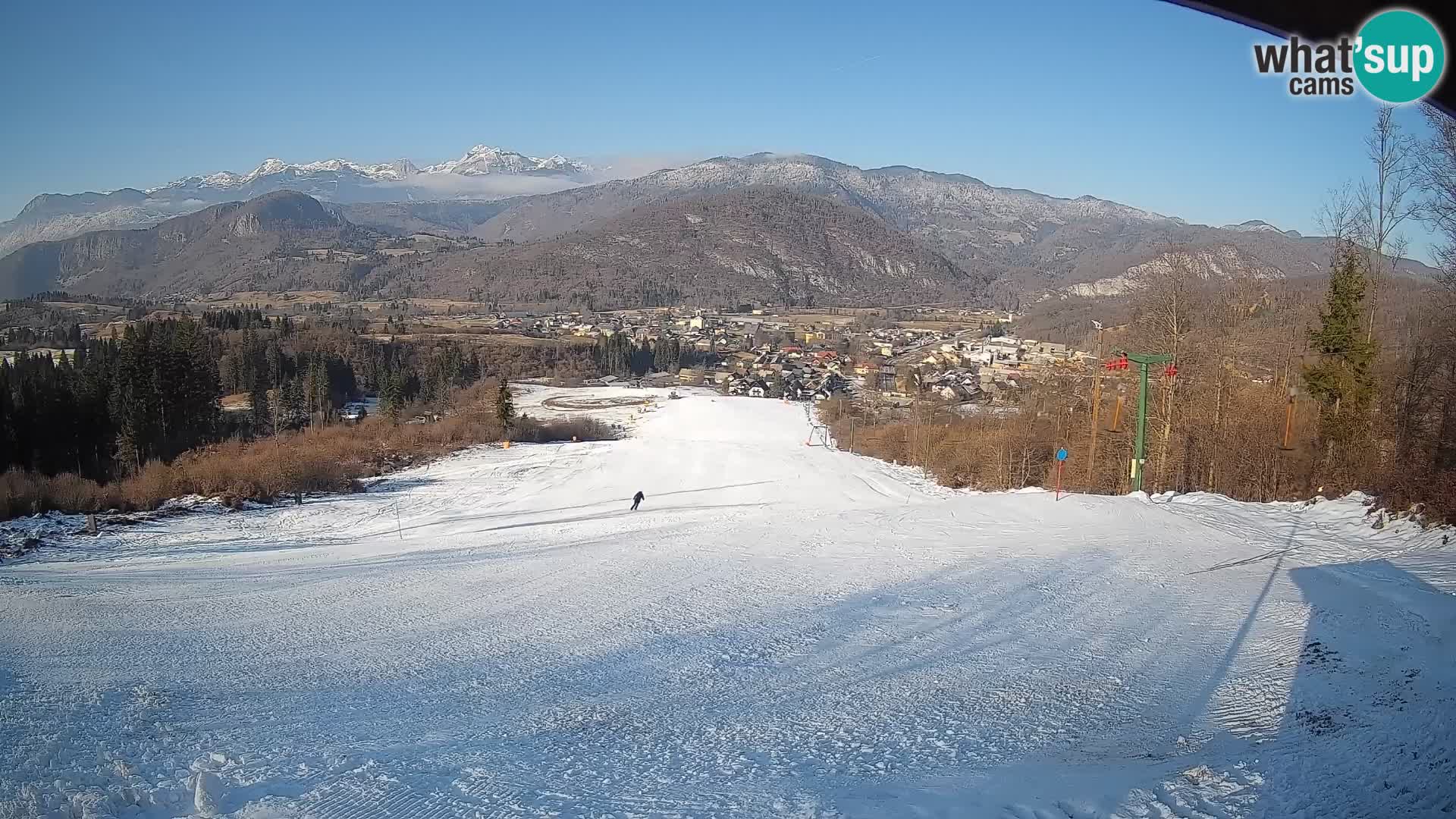 Spletna kamera Bohinjska Bistrica – Pogled v živo s smučišča Kozji Hrbet