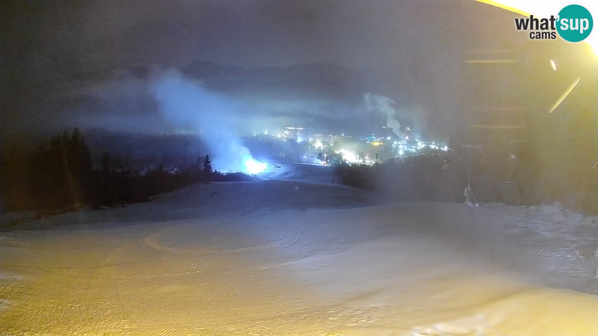 Kamera uživo Bohinjska Bistrica – Pogled u stvarnom vremenu sa skijališta Kozji Hrbet
