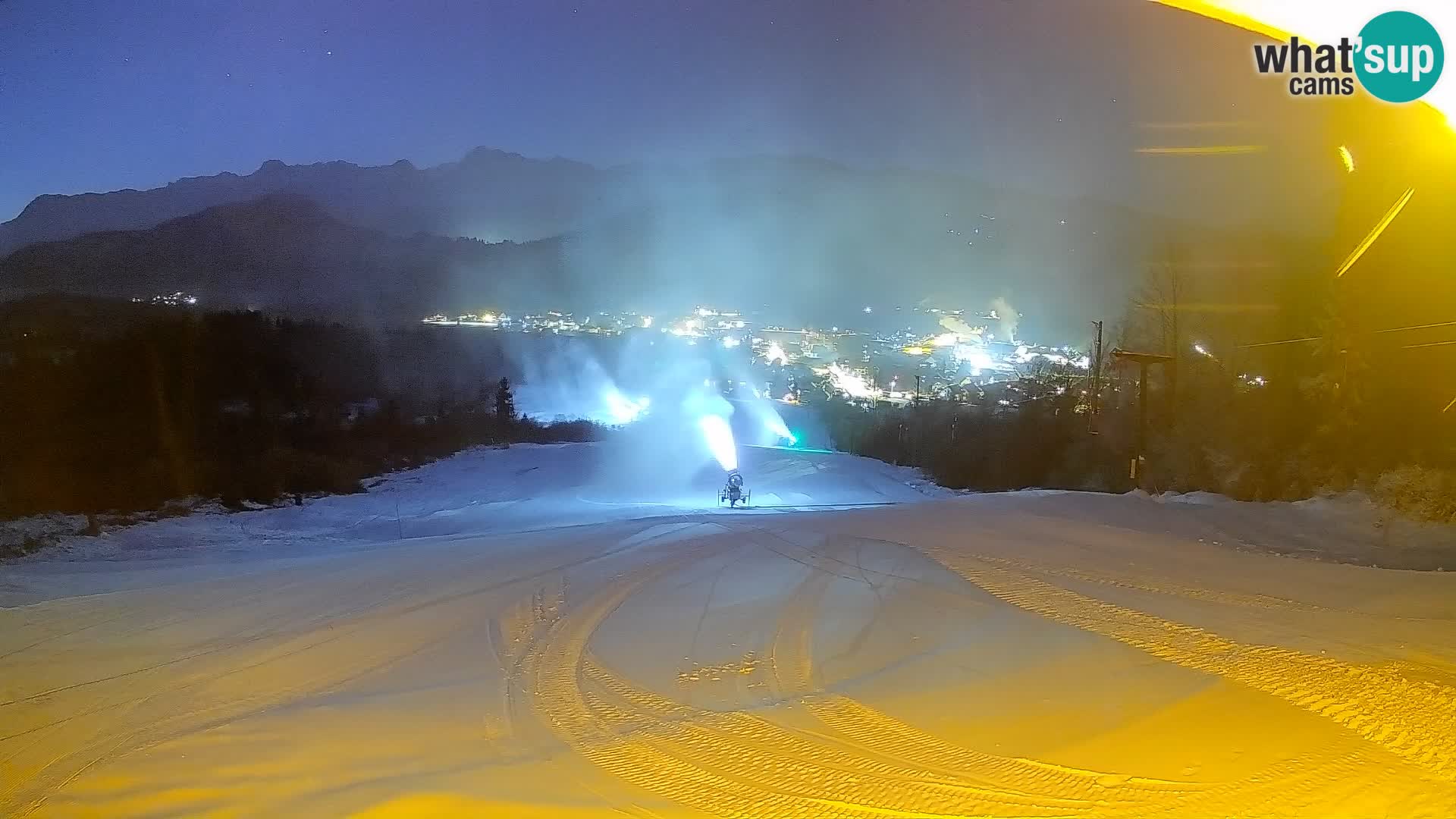 Kamera uživo Bohinjska Bistrica – Pogled u stvarnom vremenu sa skijališta Kozji Hrbet