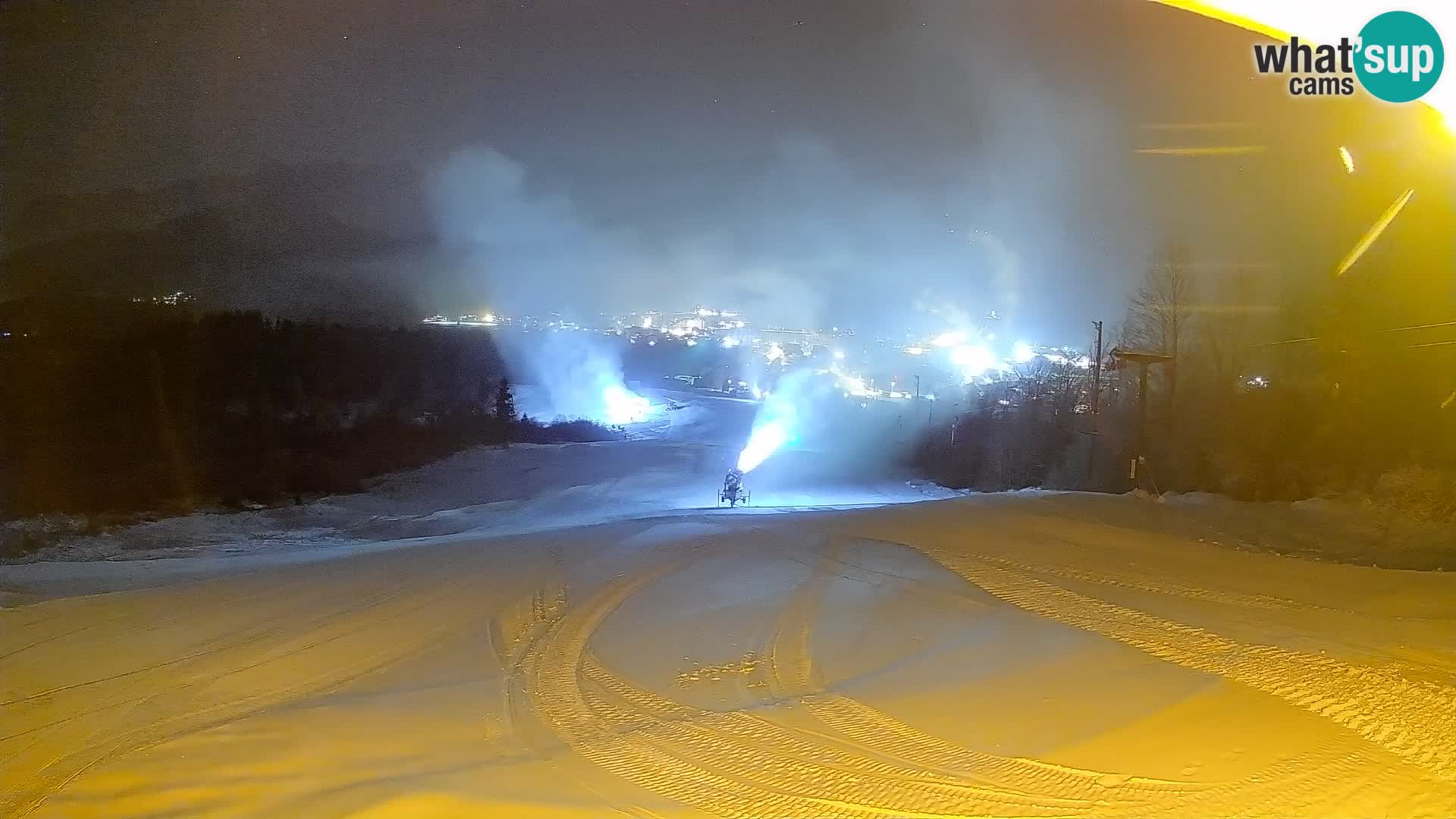 Kamera uživo Bohinjska Bistrica – Pogled u stvarnom vremenu sa skijališta Kozji Hrbet