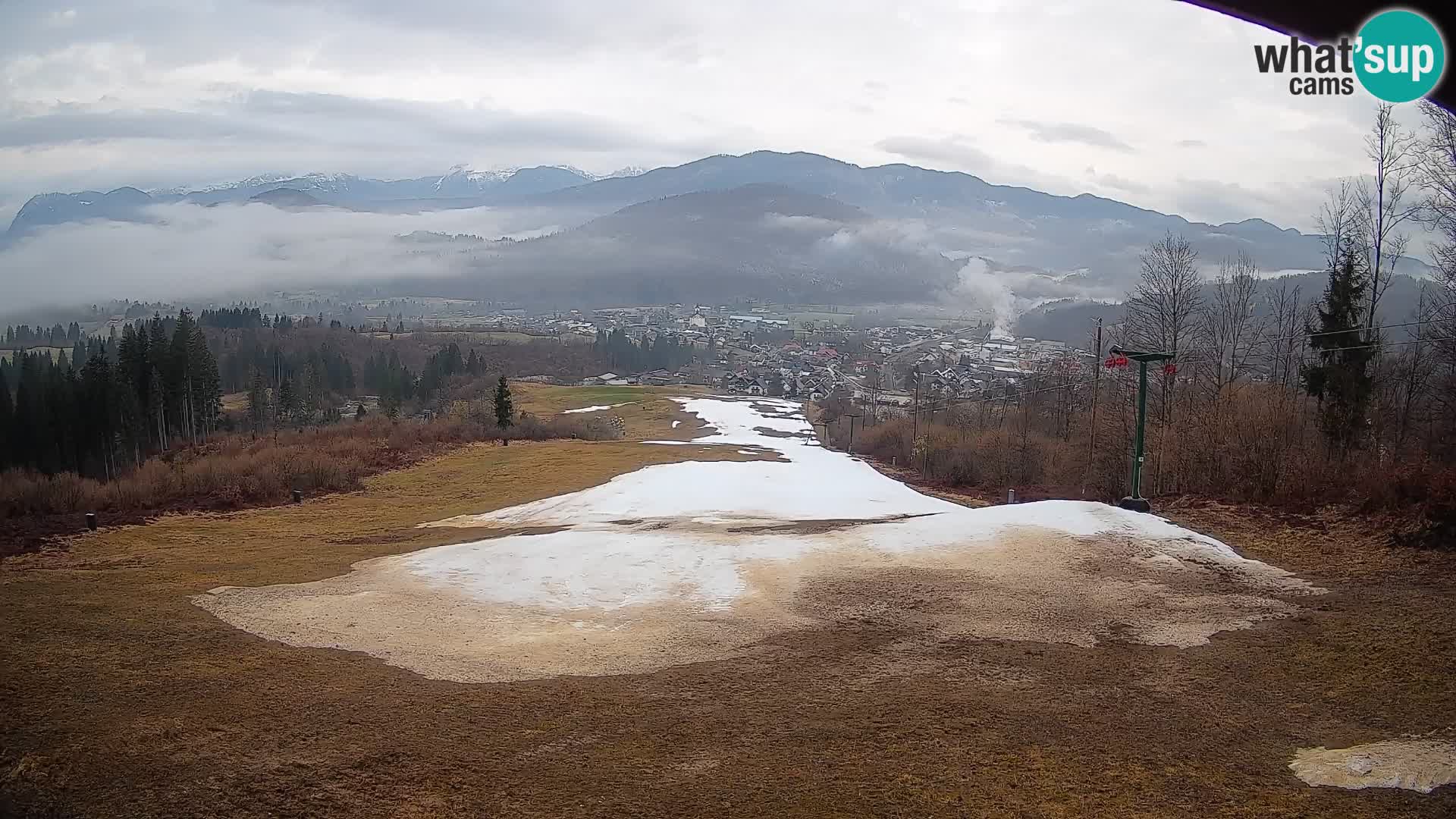 Spletna kamera Bohinjska Bistrica – Pogled v živo s smučišča Kozji Hrbet