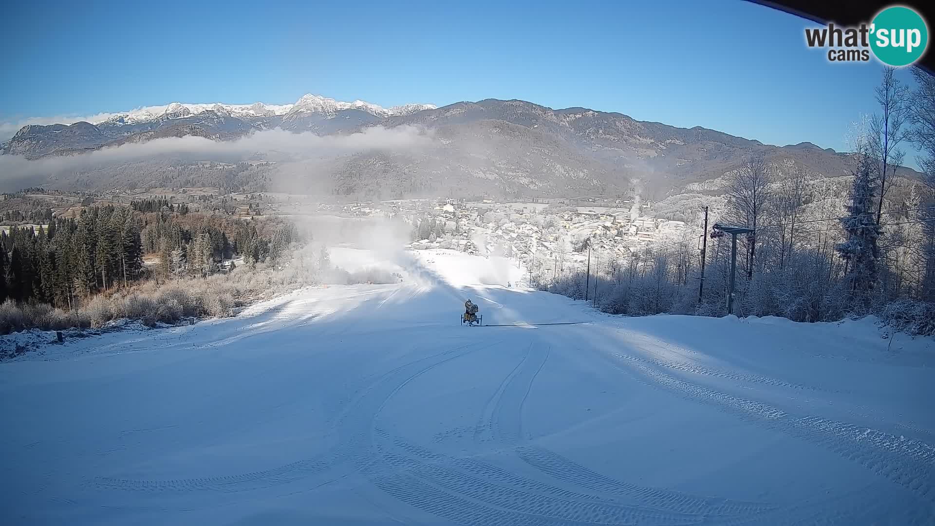 Webcam Bohinjska Bistrica – Live View from Kozji Hrbet Ski Station