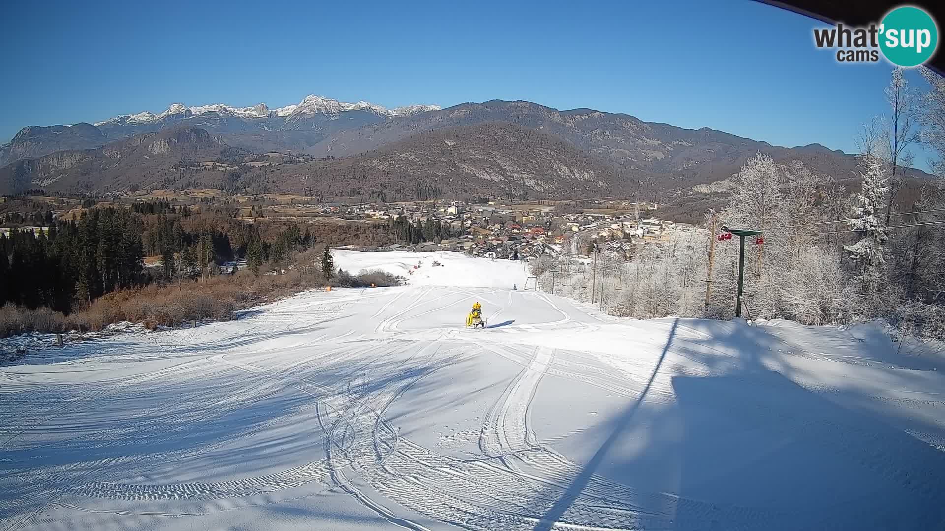 Kamera uživo Bohinjska Bistrica – Pogled u stvarnom vremenu sa skijališta Kozji Hrbet
