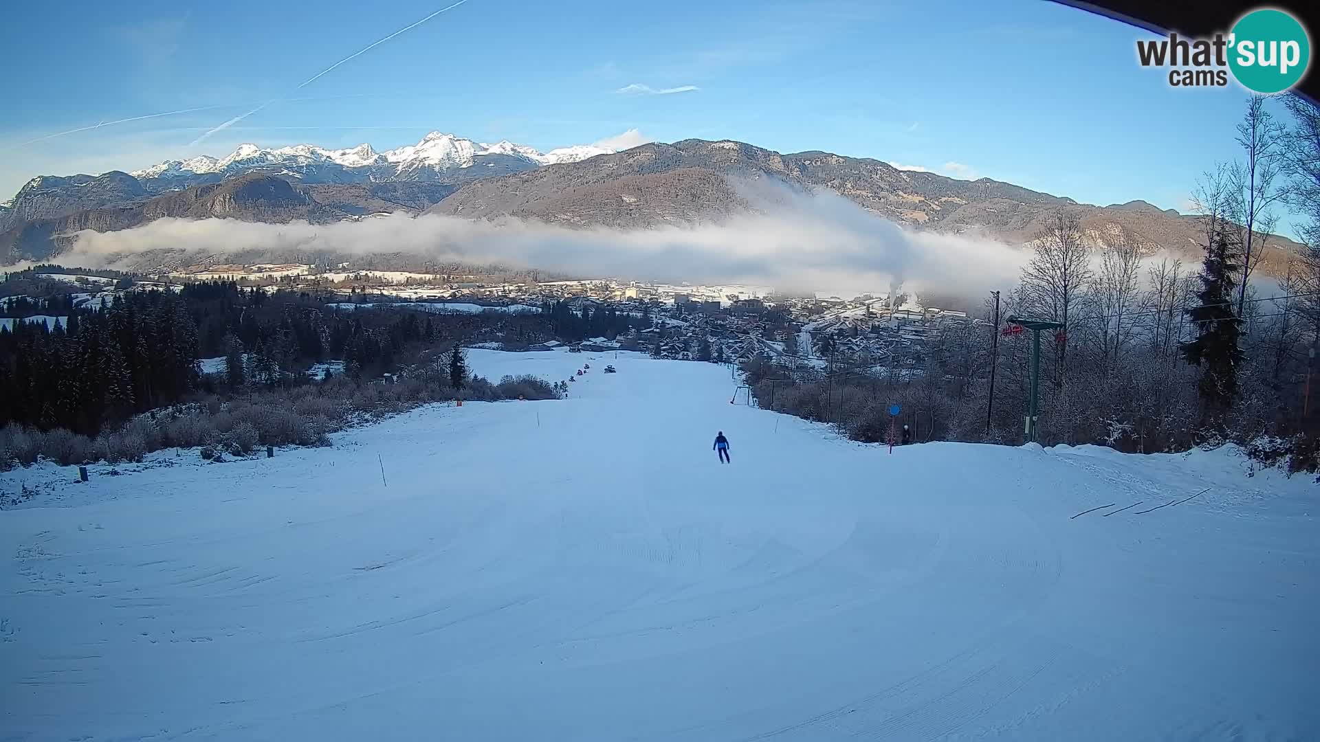 Spletna kamera Bohinjska Bistrica – Pogled v živo s smučišča Kozji Hrbet