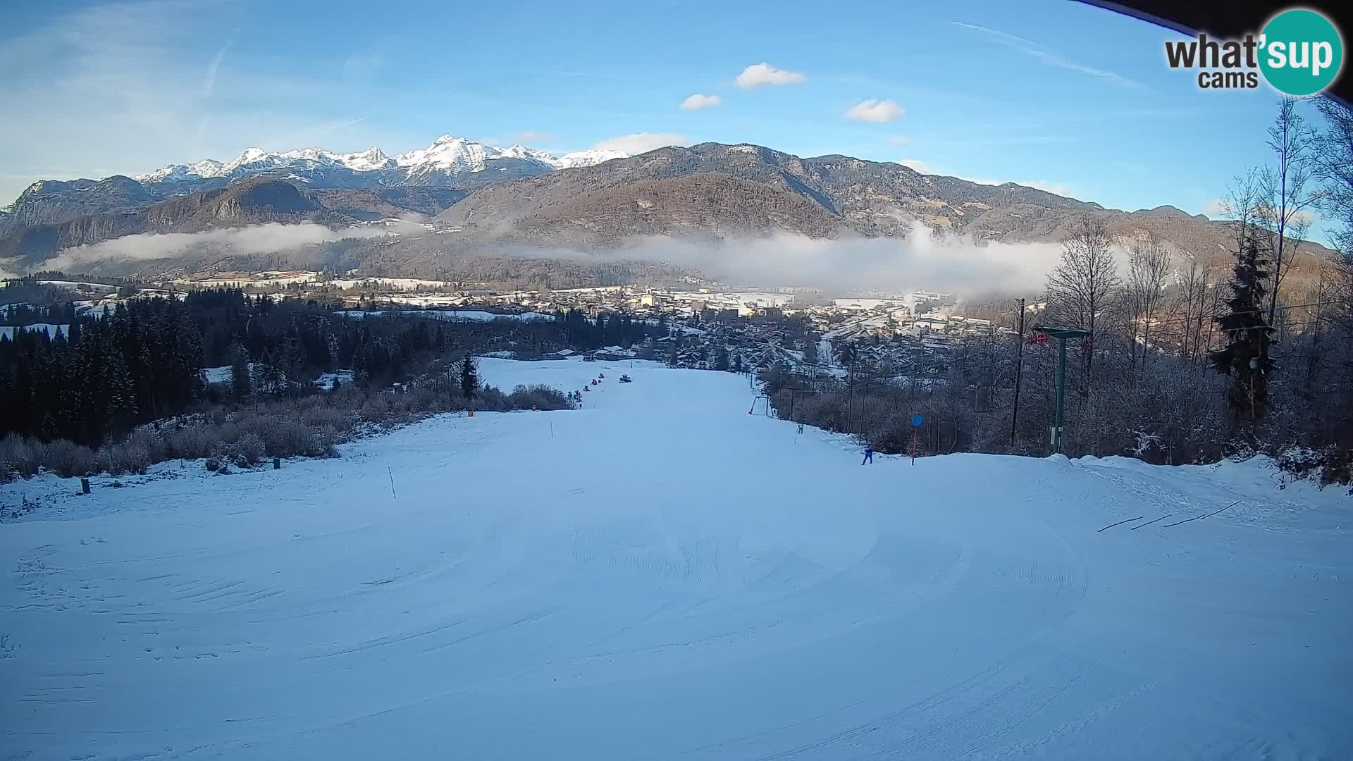 Kamera uživo Bohinjska Bistrica – Pogled u stvarnom vremenu sa skijališta Kozji Hrbet