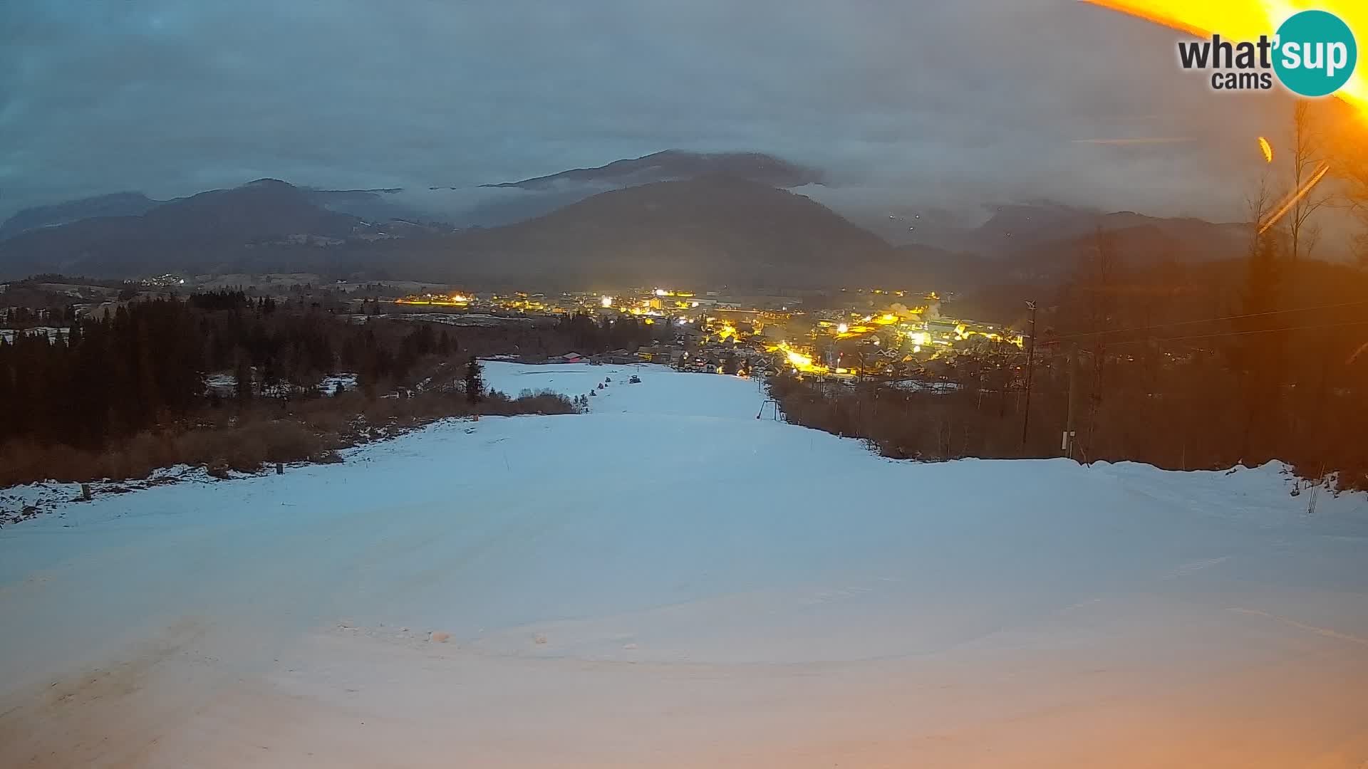 Webcam Bohinjska Bistrica – Live View from Kozji Hrbet Ski Station