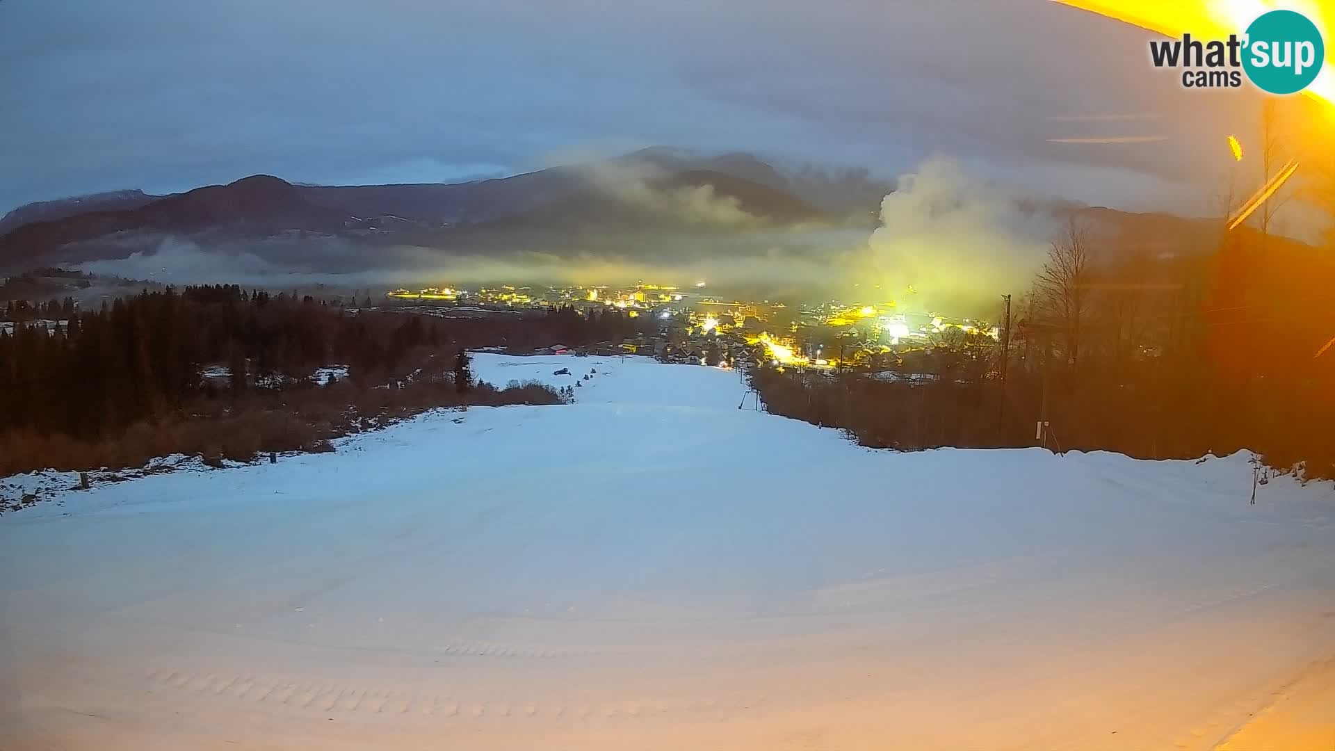 Webcam Bohinjska Bistrica – Vista live dalla stazione sciistica Kozji Hrbet