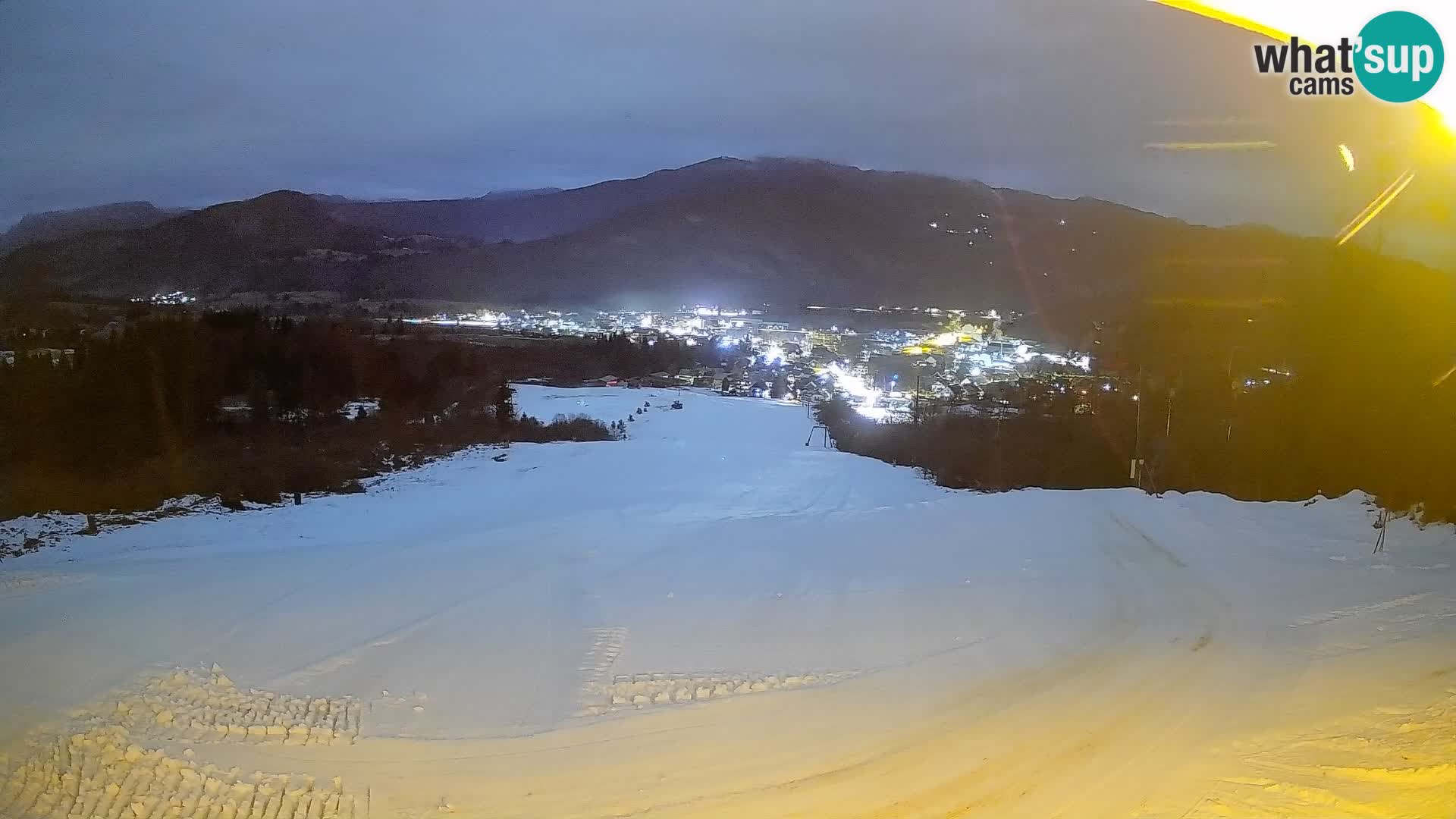Spletna kamera Bohinjska Bistrica – Pogled v živo s smučišča Kozji Hrbet