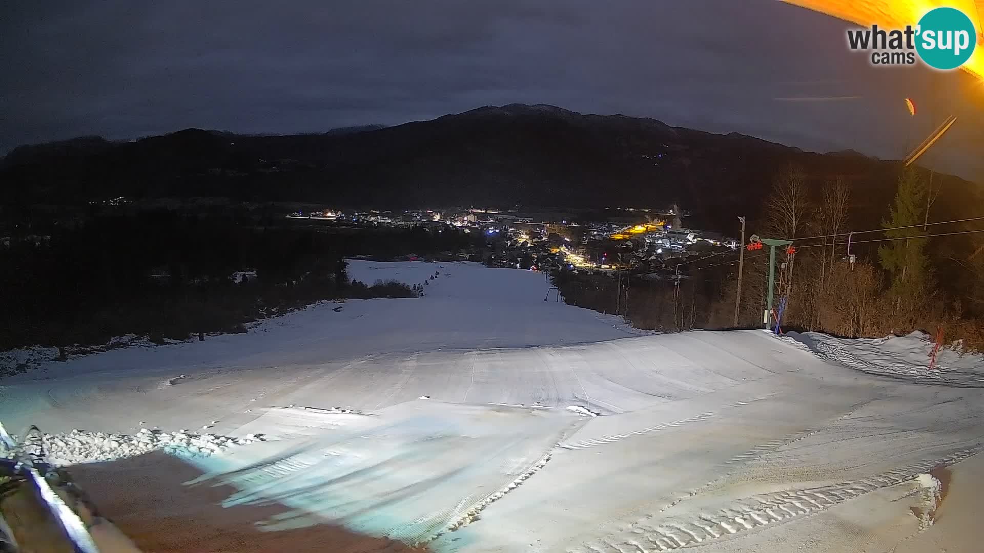 Spletna kamera Bohinjska Bistrica – Pogled v živo s smučišča Kozji Hrbet
