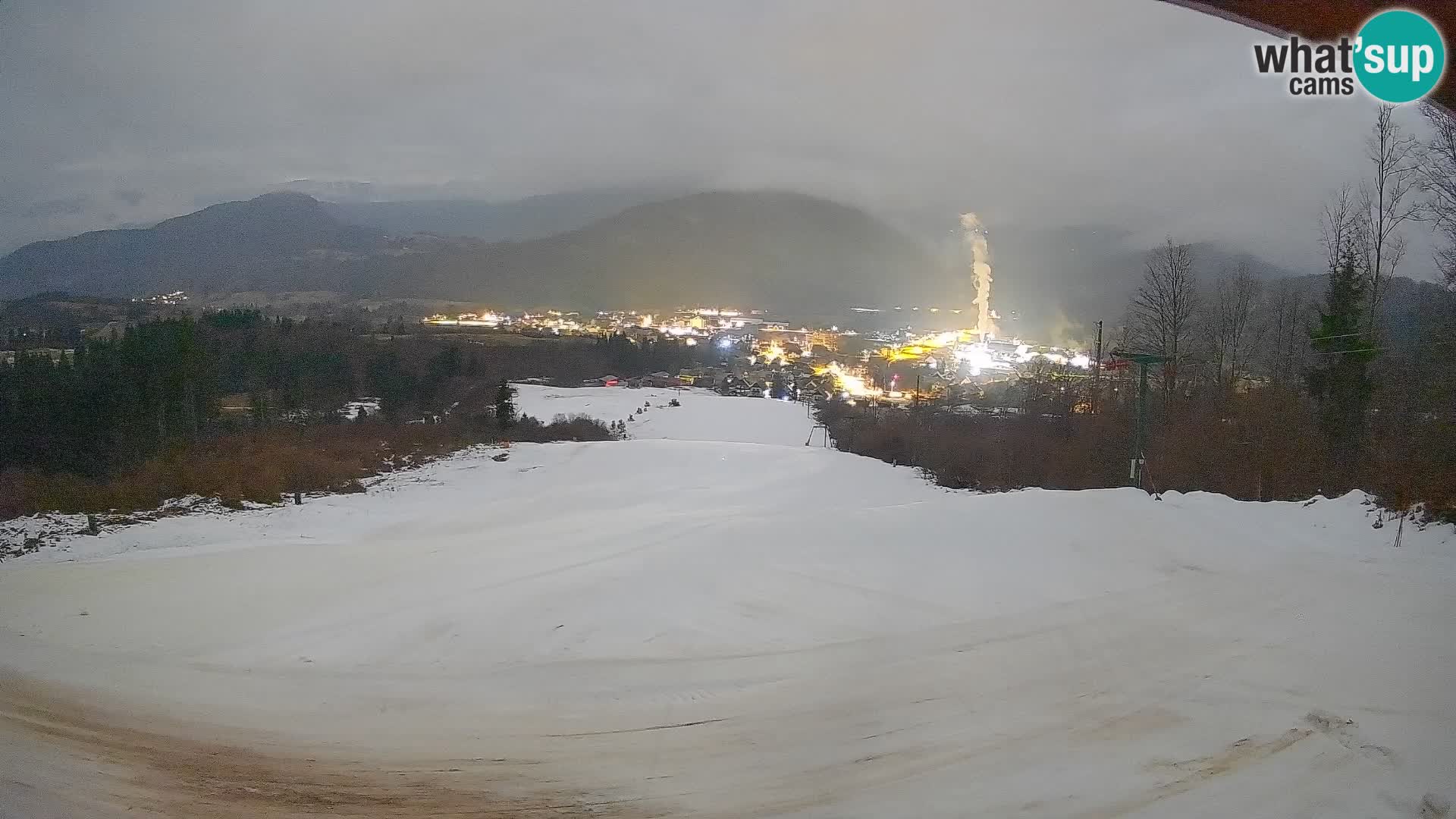 Spletna kamera Bohinjska Bistrica – Pogled v živo s smučišča Kozji Hrbet