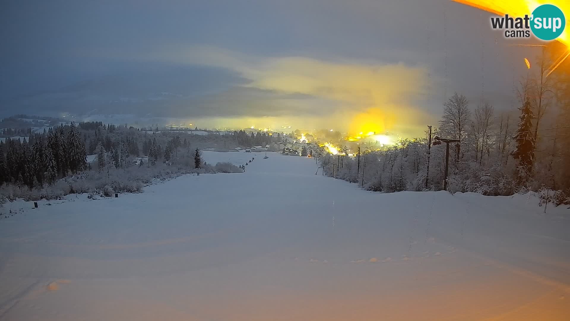 Webcam Bohinjska Bistrica – Live View from Kozji Hrbet Ski Station