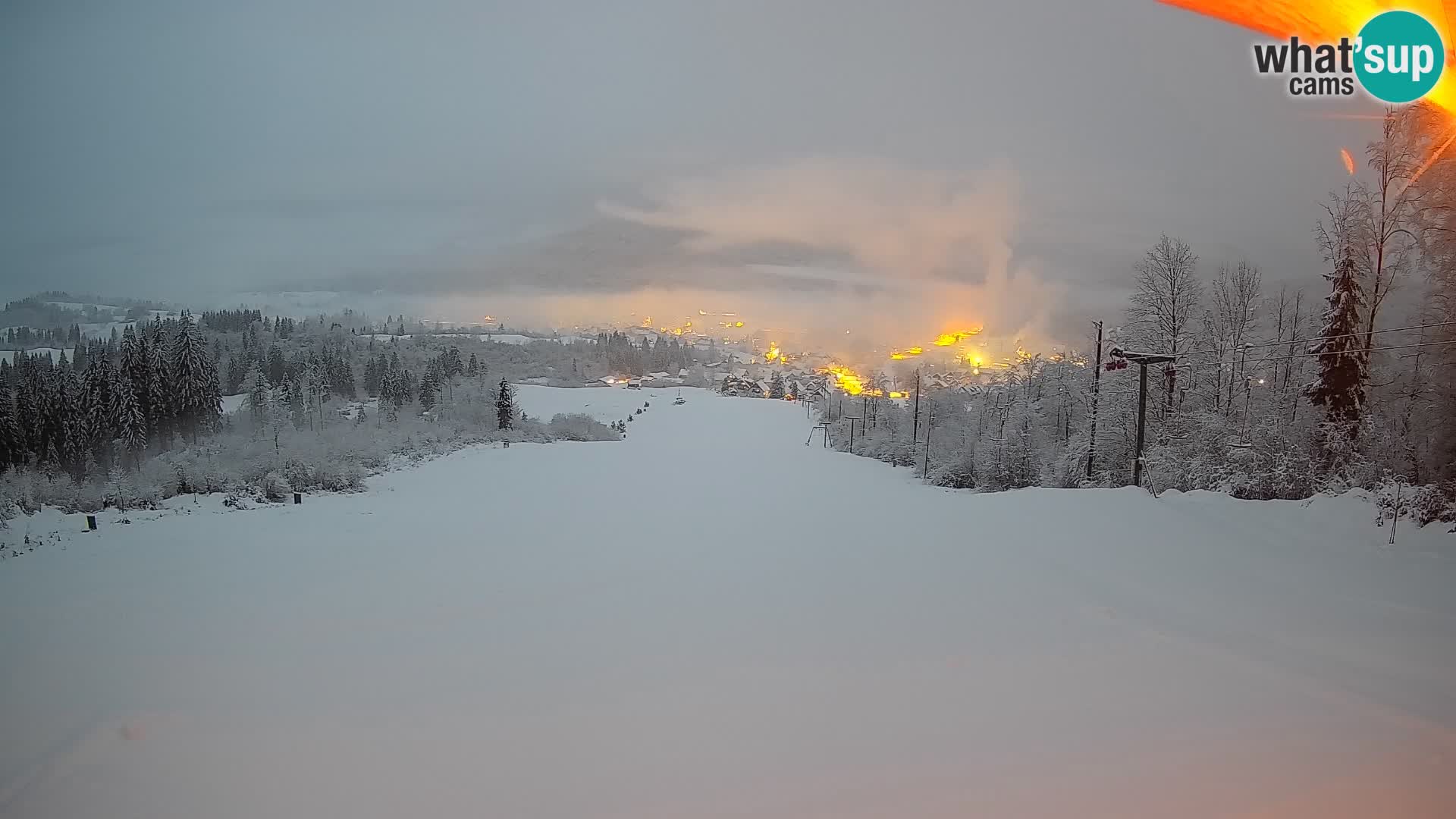 Webcam Bohinjska Bistrica – Live View from Kozji Hrbet Ski Station