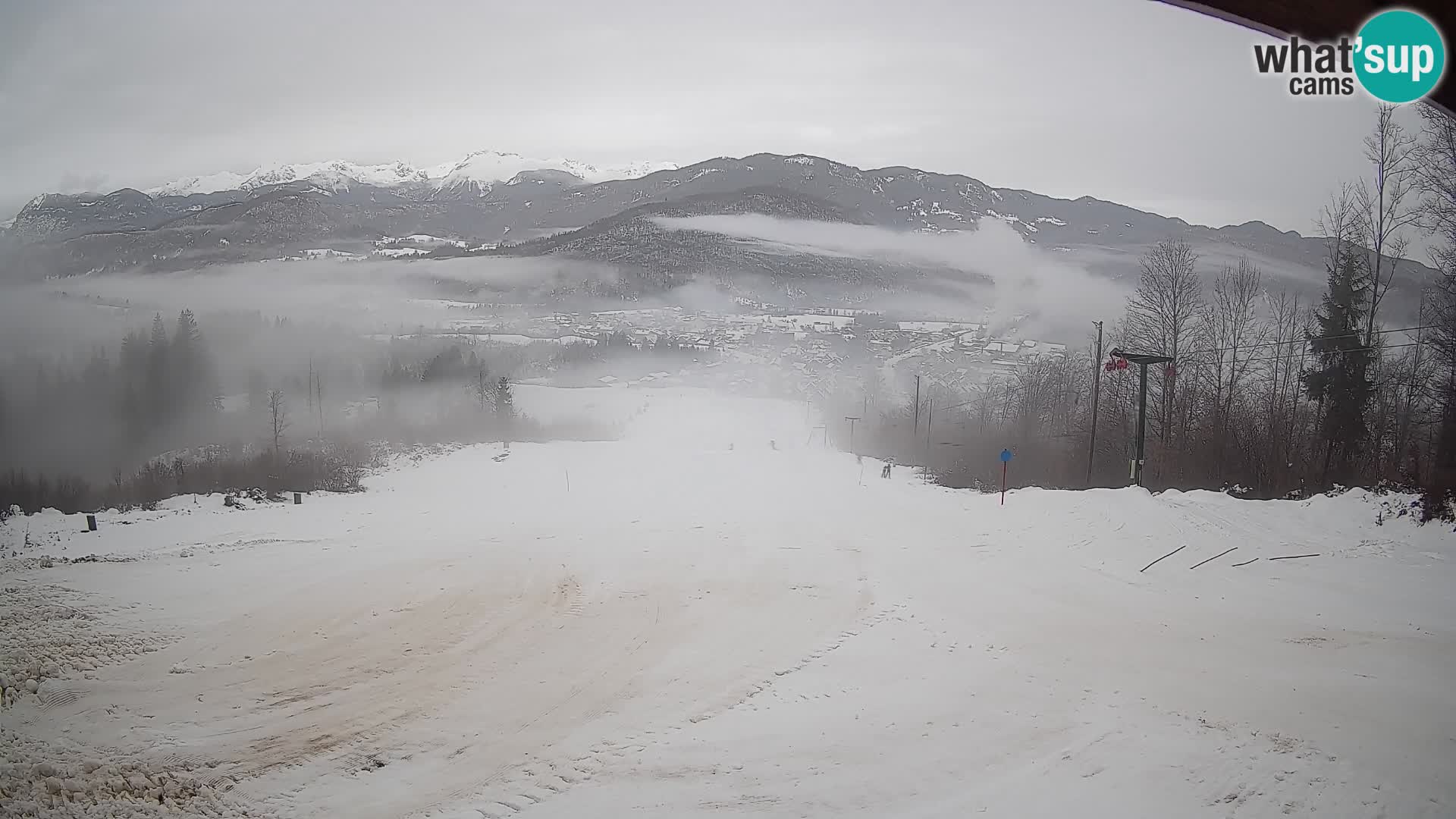 Spletna kamera Bohinjska Bistrica – Pogled v živo s smučišča Kozji Hrbet
