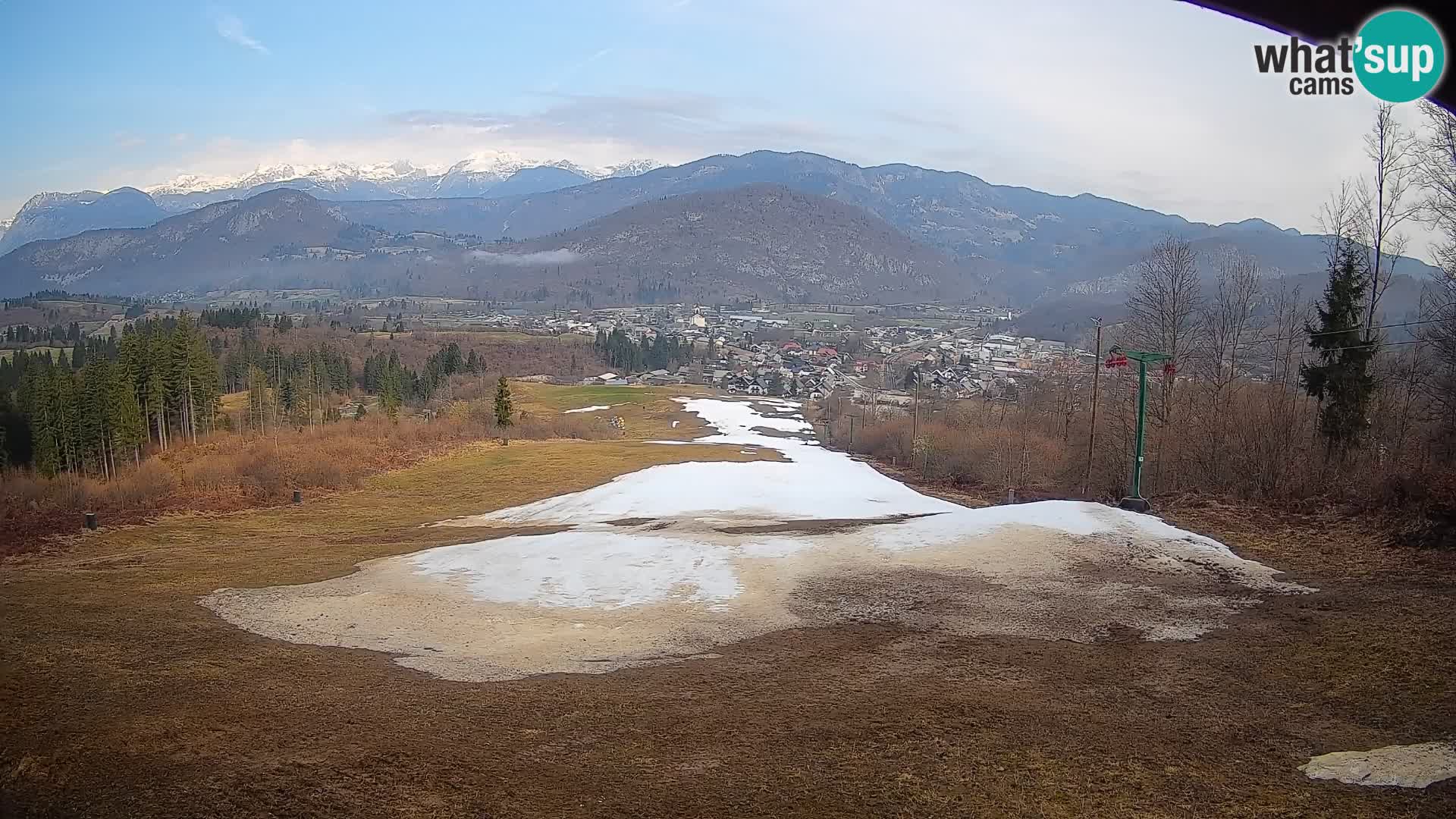 Spletna kamera Bohinjska Bistrica – Pogled v živo s smučišča Kozji Hrbet
